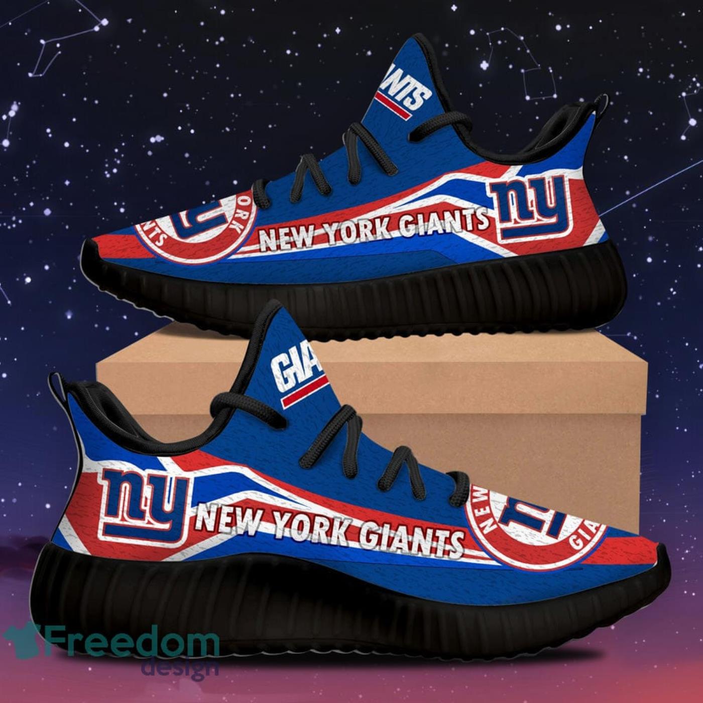 New York Giants Team Sport Lover Yeezy Shoes - Freedomdesign