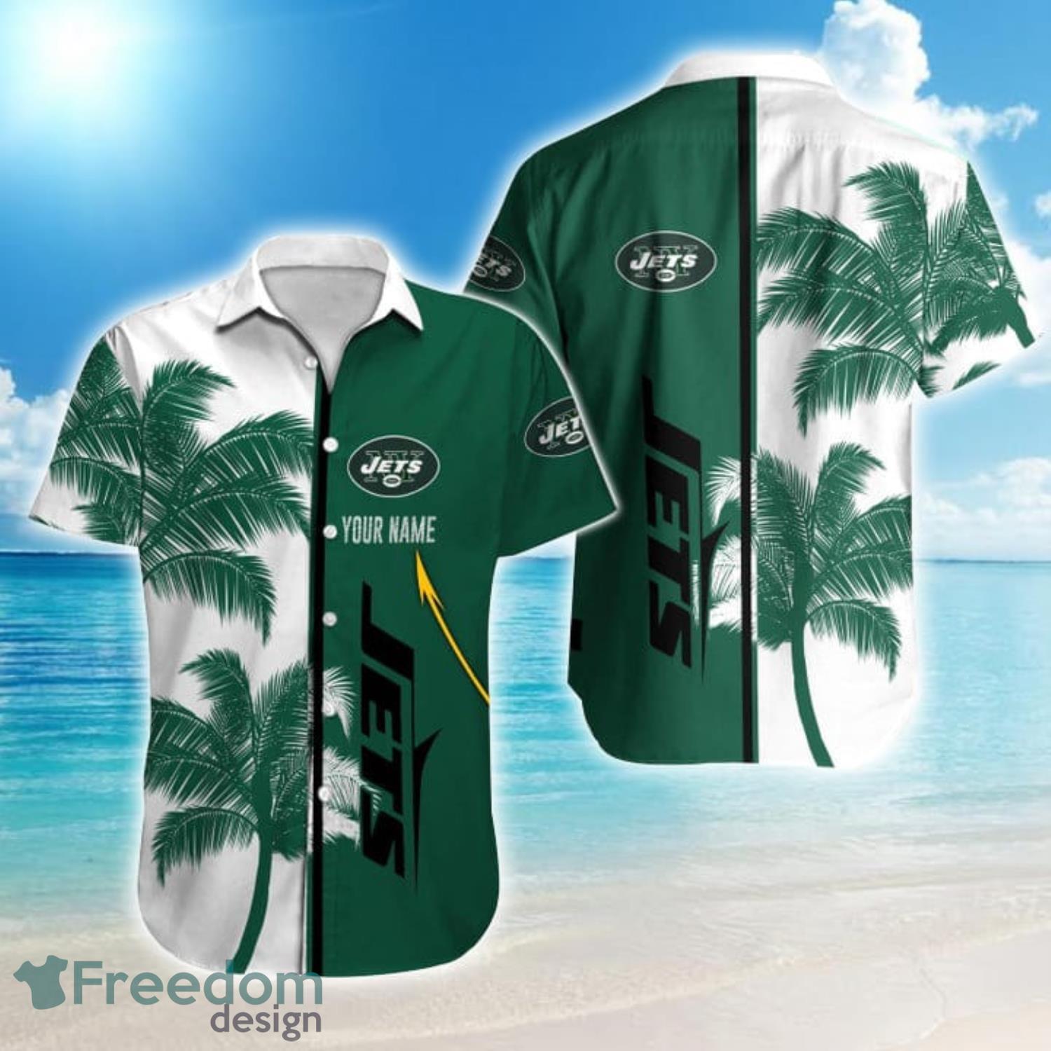 New York Jets Hawaiian Shirt And Short - Freedomdesign