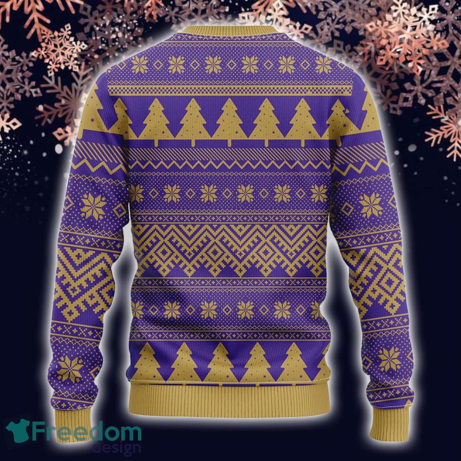 Baltimore Ravens Fans Pattern Festivity Ugly Christmas Sweater -  Freedomdesign