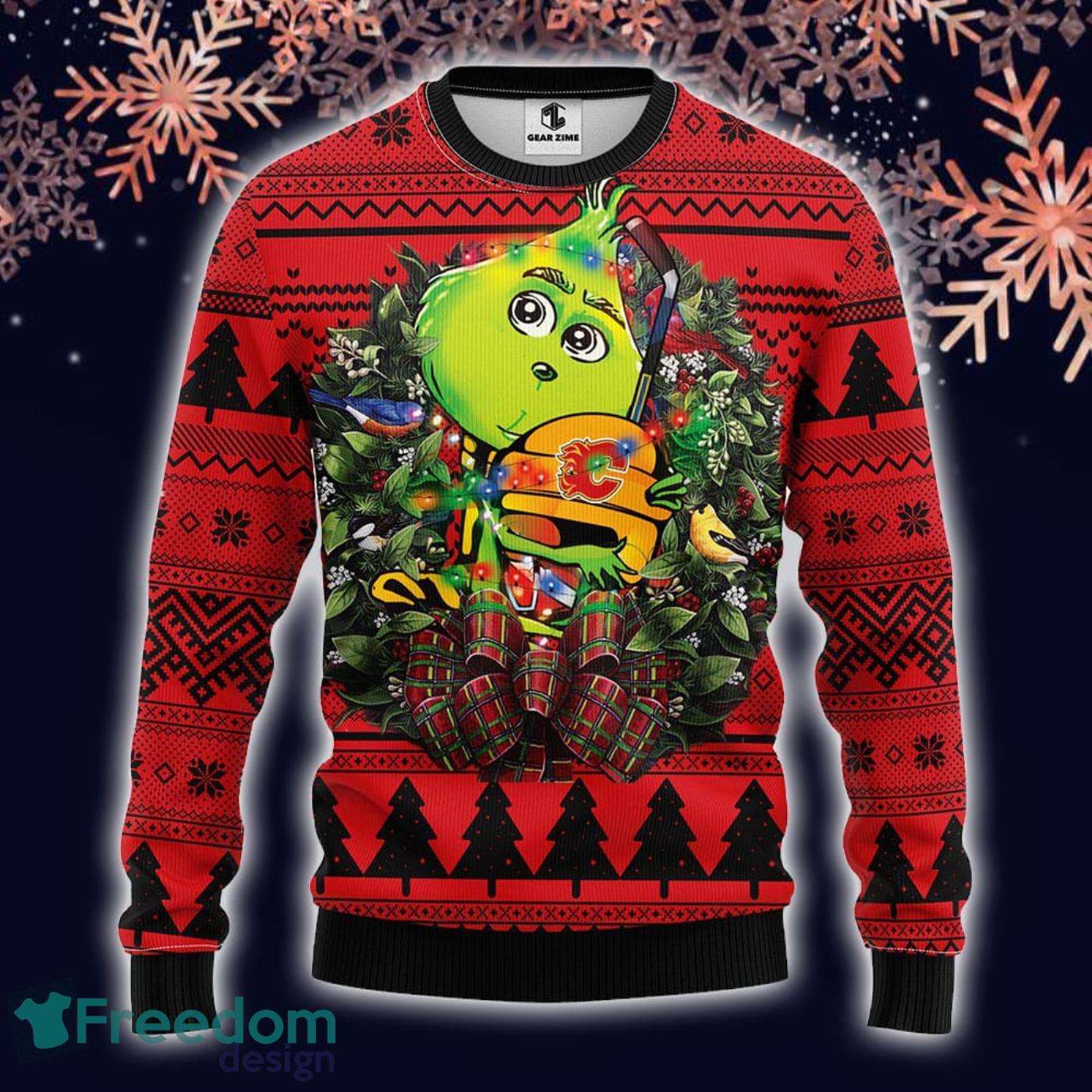 NHL Carolina Hurricanes Grinch And Scooby-Doo Funny Christmas Gift Ugly  Christmas Sweater - Freedomdesign