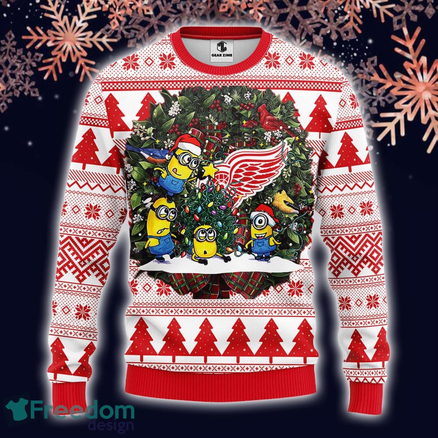 Nhl Detroit Red Wings Tree Christmas Ugly Christmas Sweaters