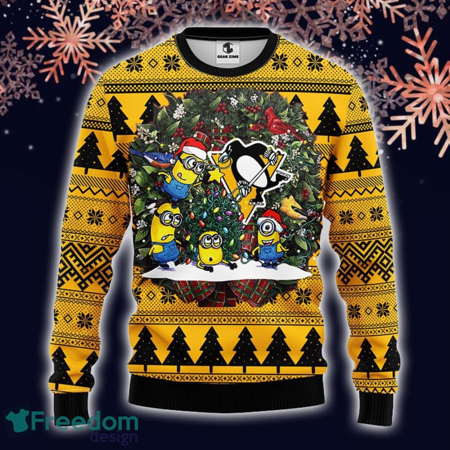 Fremsyn kirurg Efterforskning NHL Pittsburgh Penguins Funny Minion Ugly Christmas Sweater For Fans -  Freedomdesign