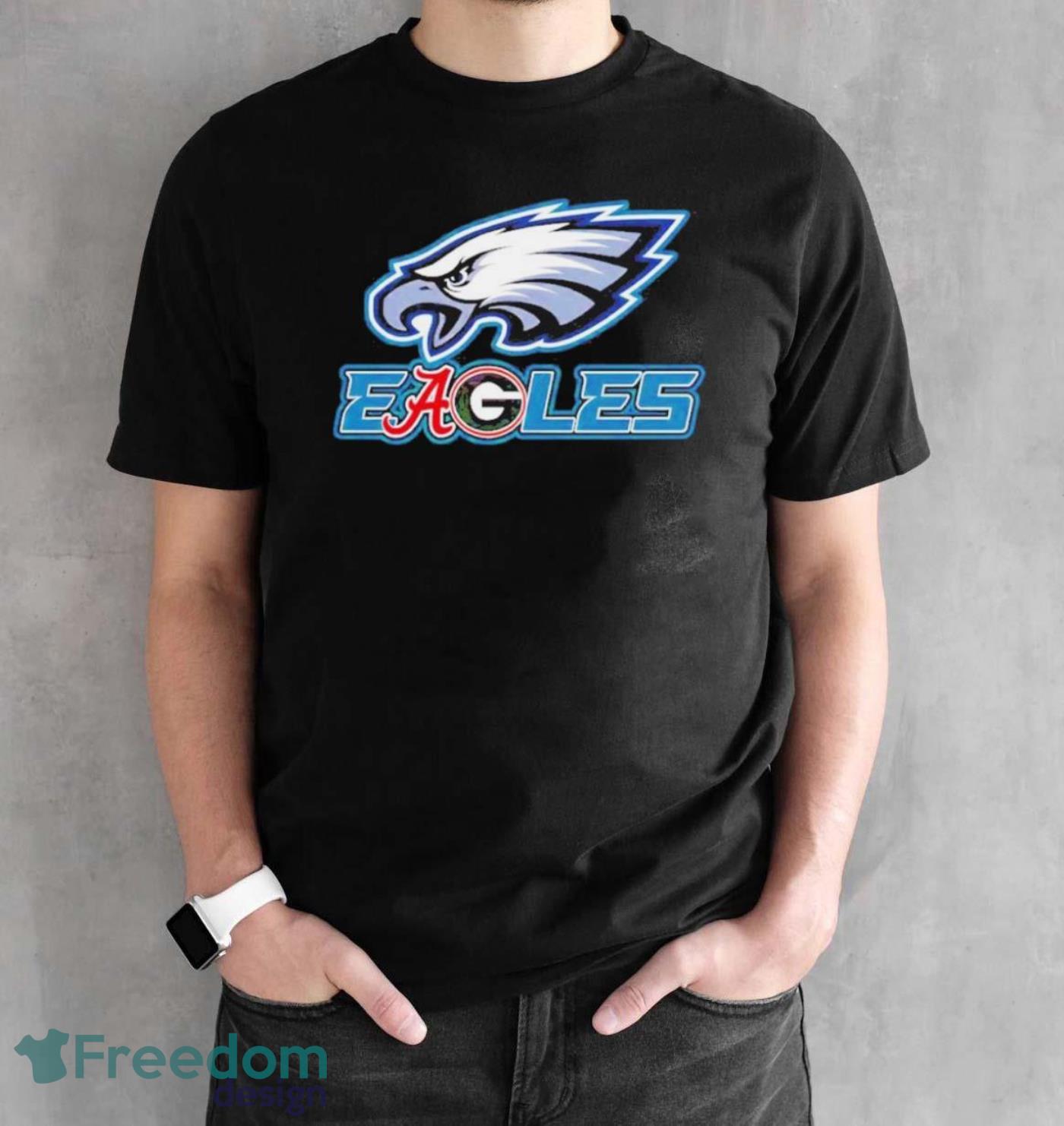 Philadelphia Alabama Georgia Bulldogs Eagles Logo Shirt - Black Unisex T-Shirt