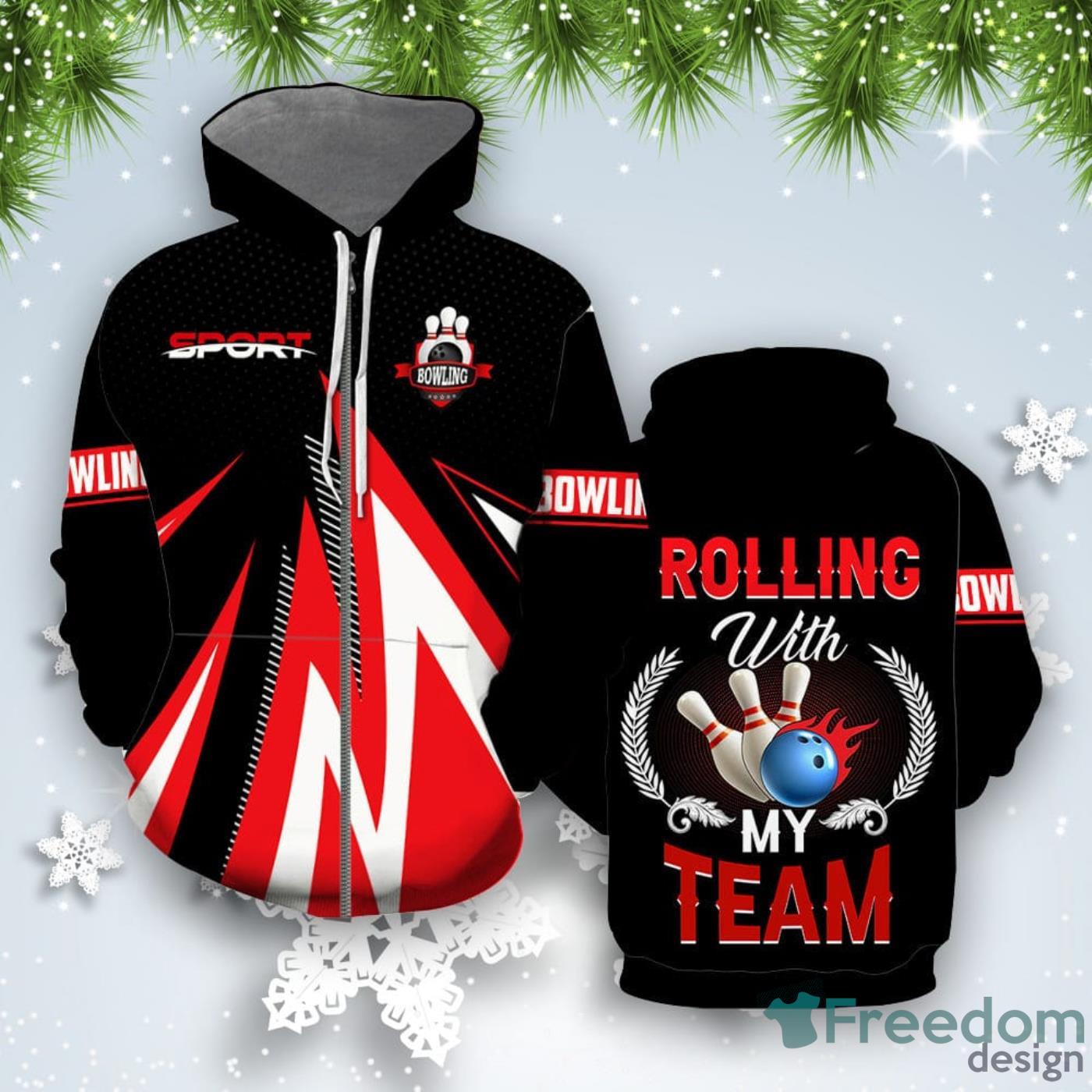 Rollin With My Team All Over Print 3D Hoodie Unique Gift Product Photo 2