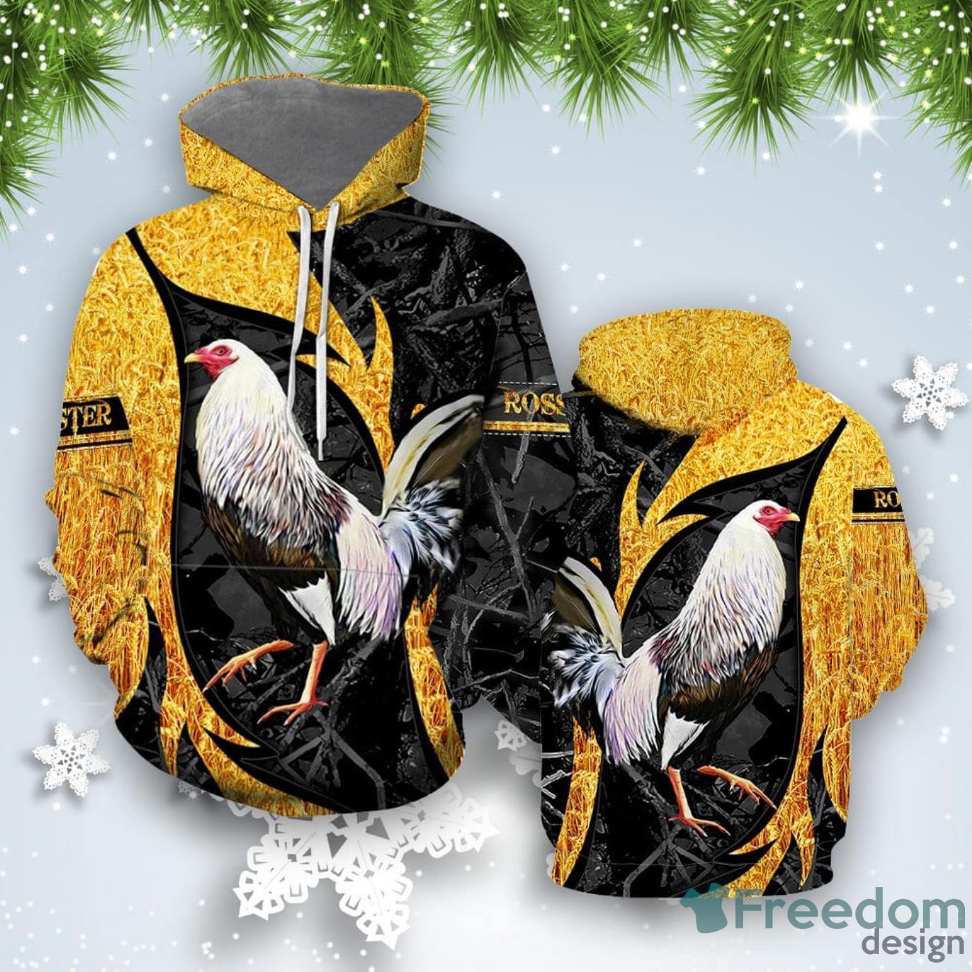 Rooster All Over Print 3D Hoodie Special Gift Product Photo 2