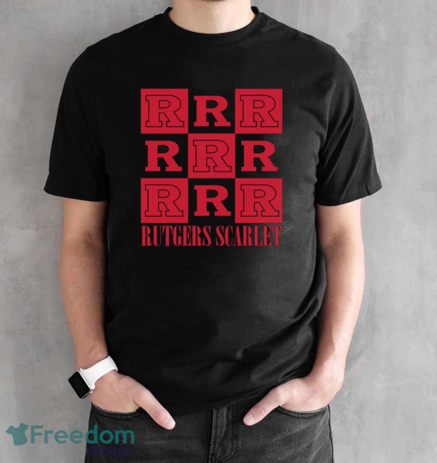 Rutgers Scarlet Knights chessboard logo 2023 shirt - Black Unisex T-Shirt