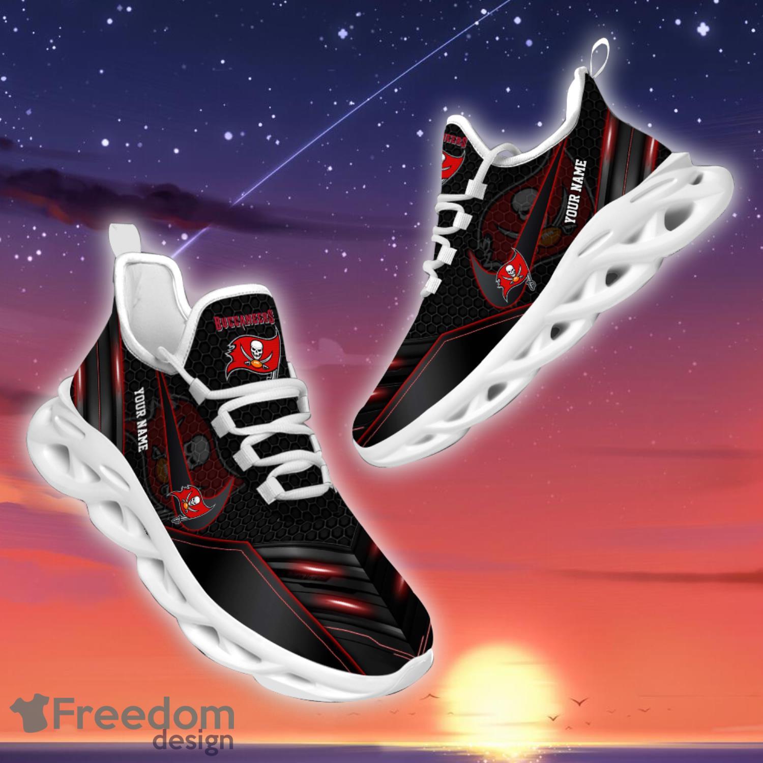 Tampa Bay Buccaneers Personalized Name NFL Ultra Sneakers Max Soul Shoes image Tampa Bay Buccaneers Personalized Name NFL Ultra Sneakers Max Soul Shoes Product Photo 2