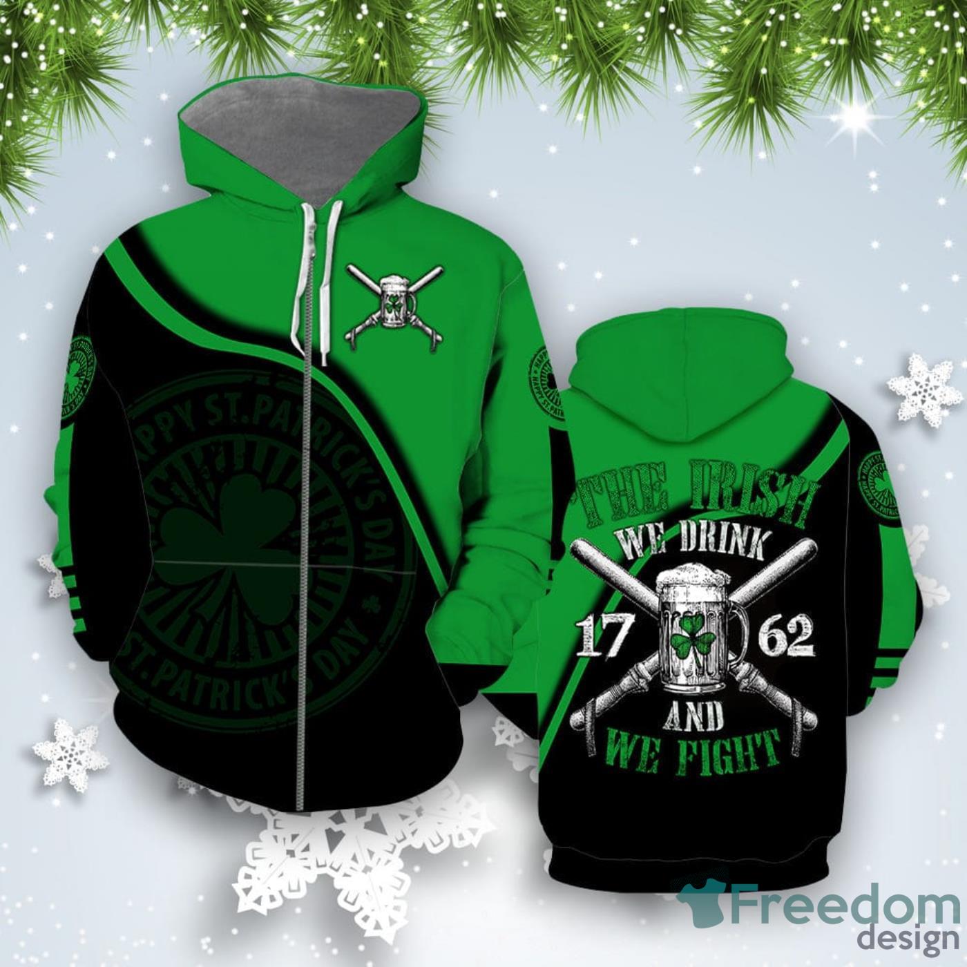 The Irish We Drink St Patricks Day 3D Hoodie All Over Print Best Gift For Men And Women Product Photo 2