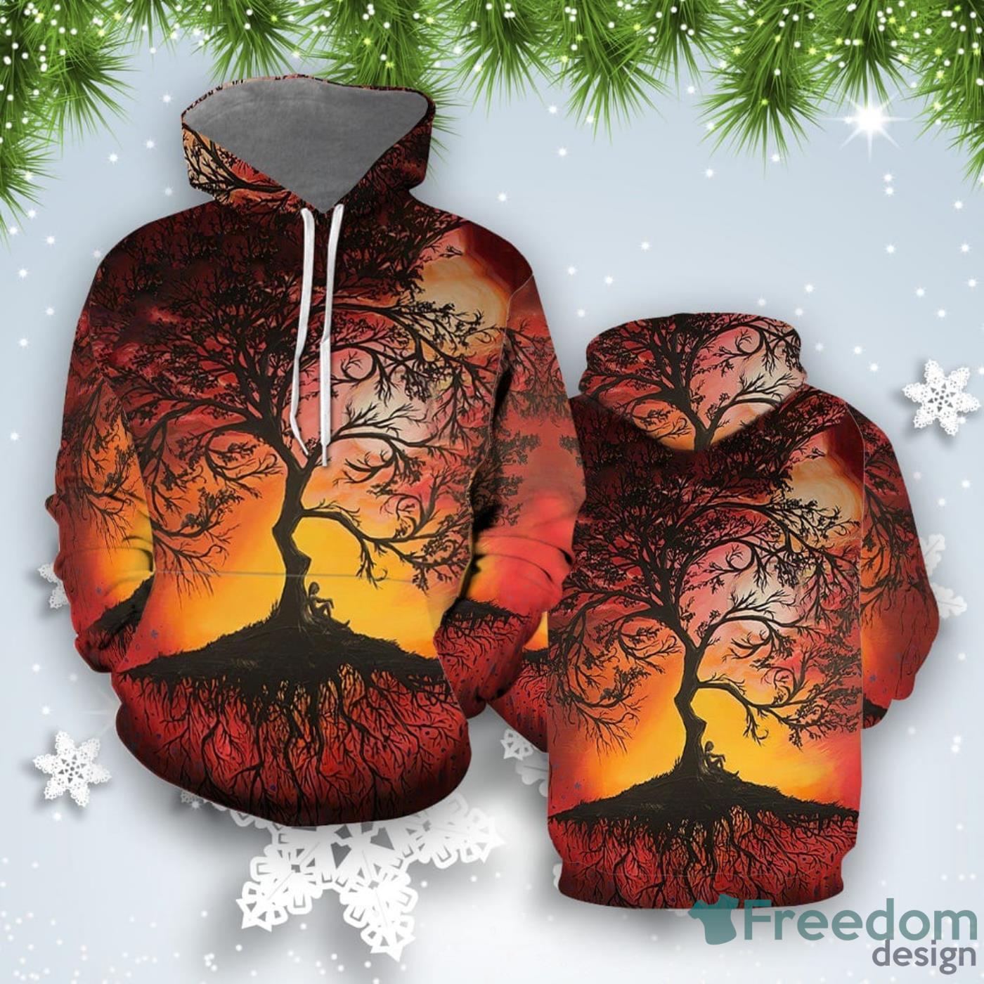 Tree of Life All Over Print 3D Hoodie Best Gift Product Photo 1