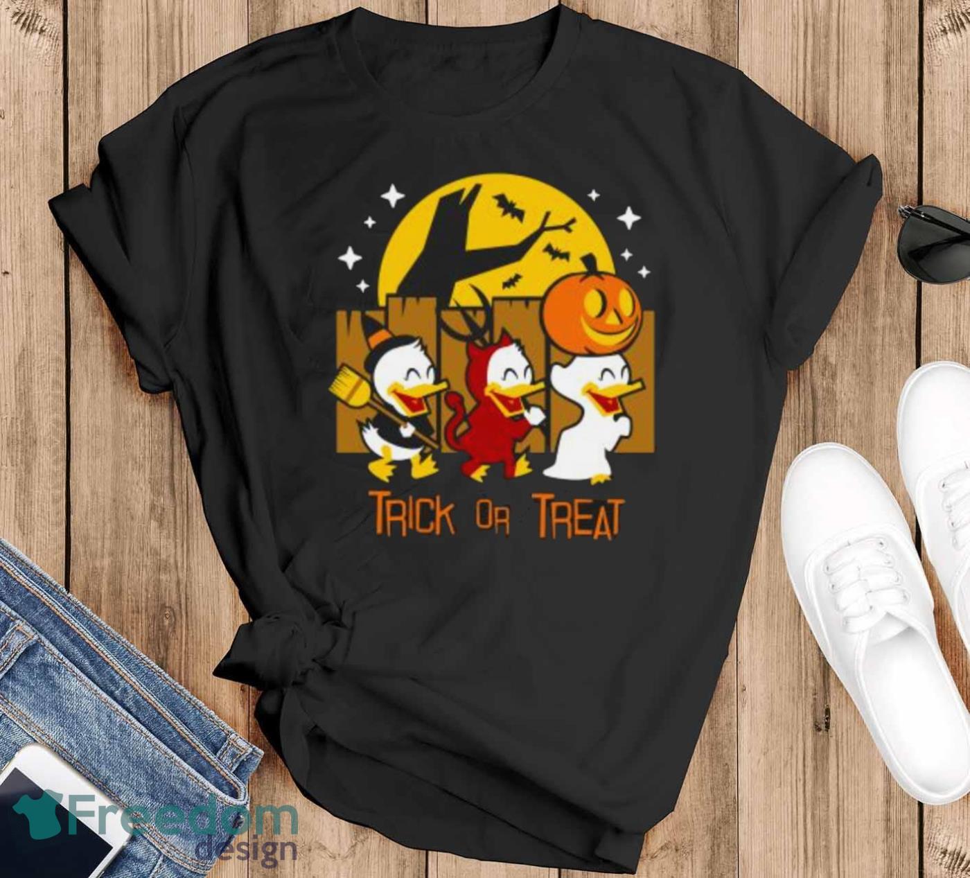 Trick or Treat for Halloween T-shirt - Black T-Shirt