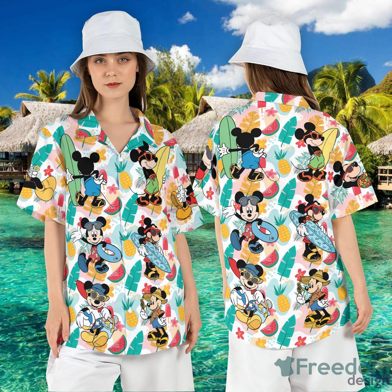 Tropical Mickey Surf Mickey Mouse Beach Hawaiian Shirt Summer Gift For Men  And Women - Freedomdesign
