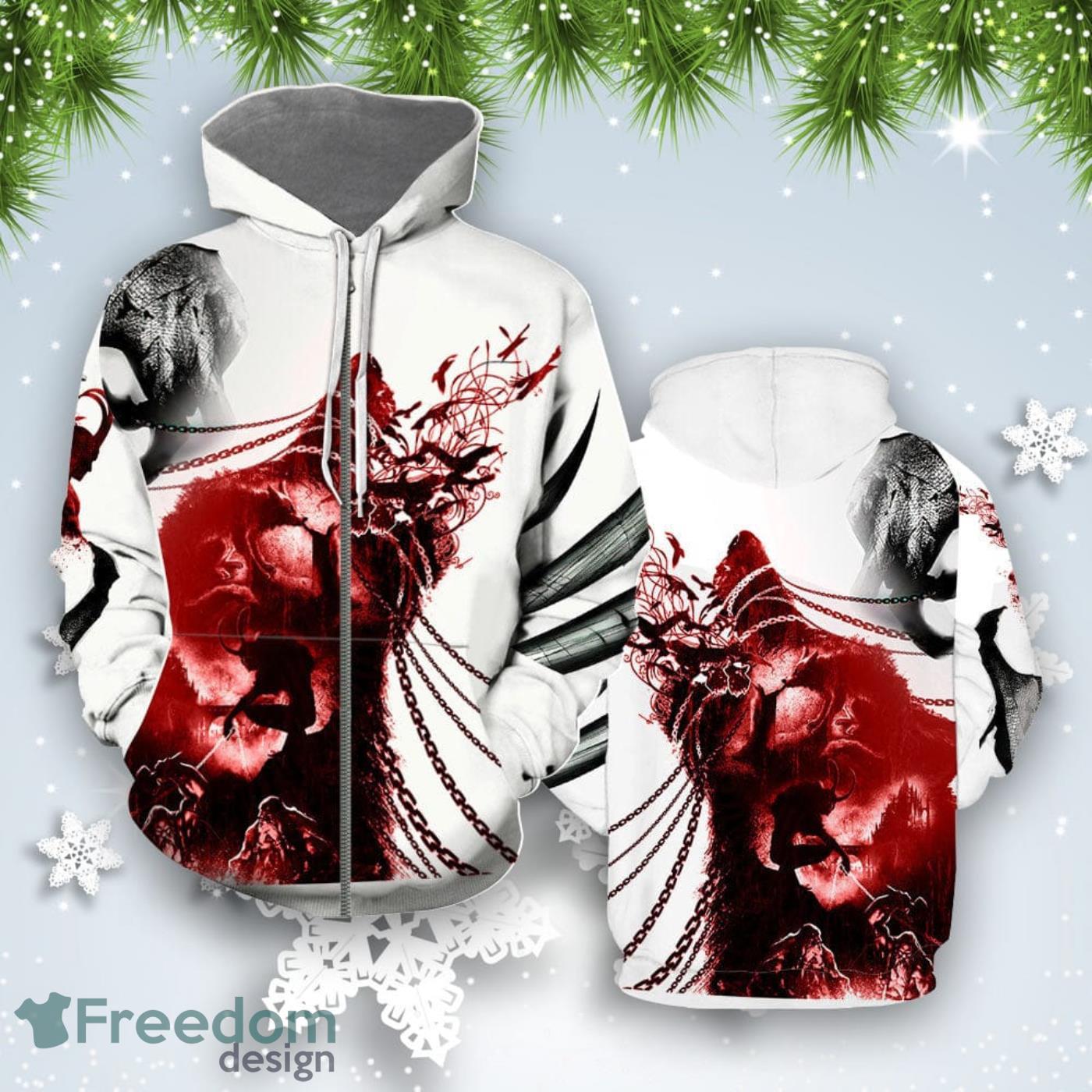 Wolf All Over Print Hoodie For Men And Women Best Gift Product Photo 2