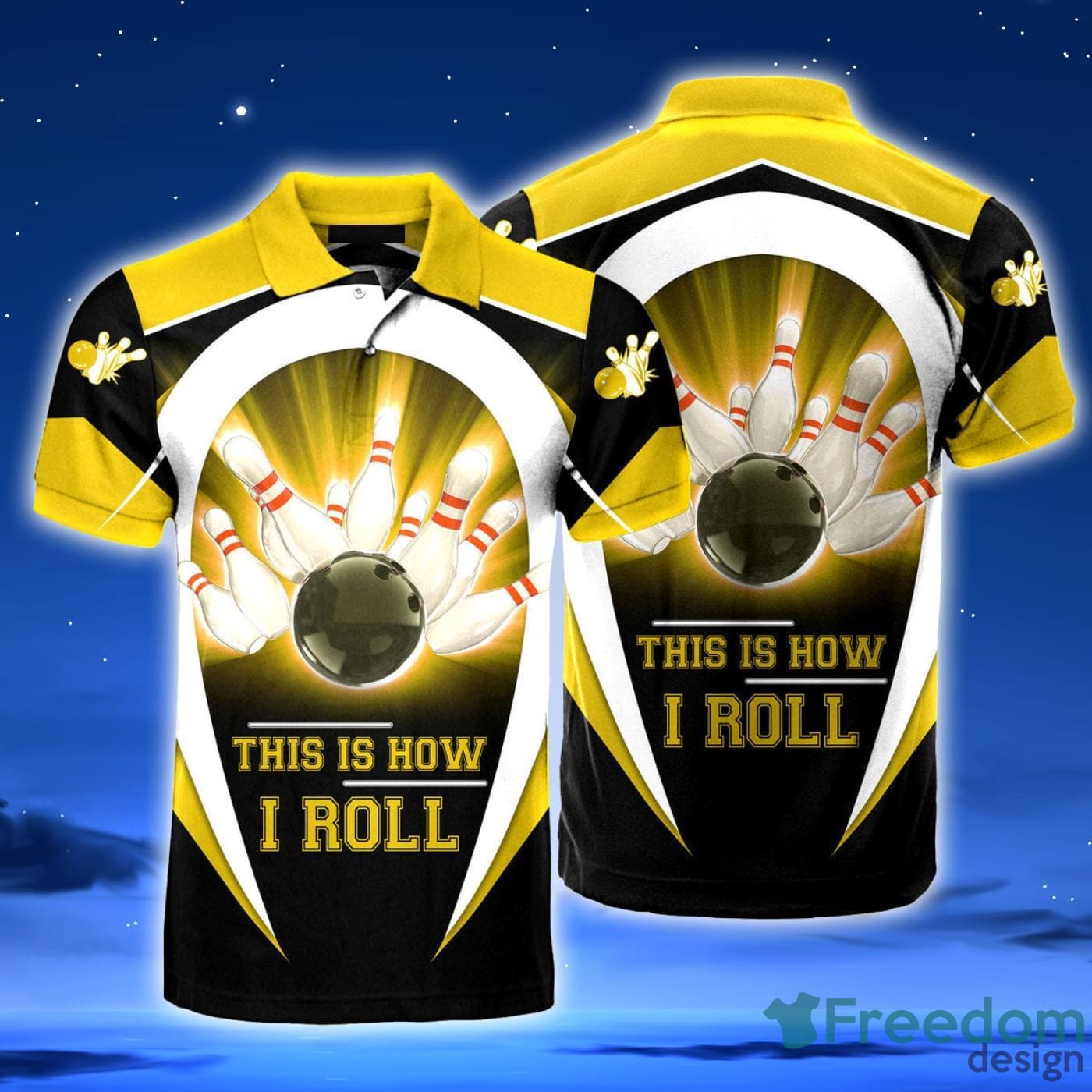 Yellow This Is How I Roll Polo Shirt For Golf And Sport Team Product Photo 1