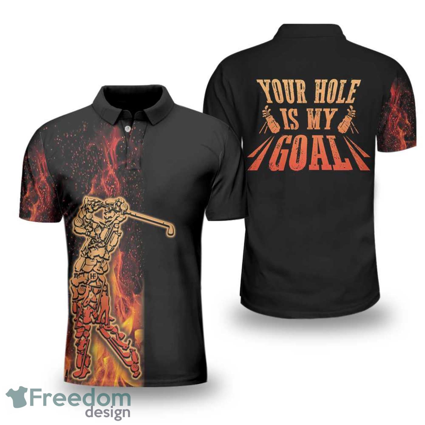 Your Hole Is My Goal Golf Polo Shirt For Sport Fans Product Photo 1