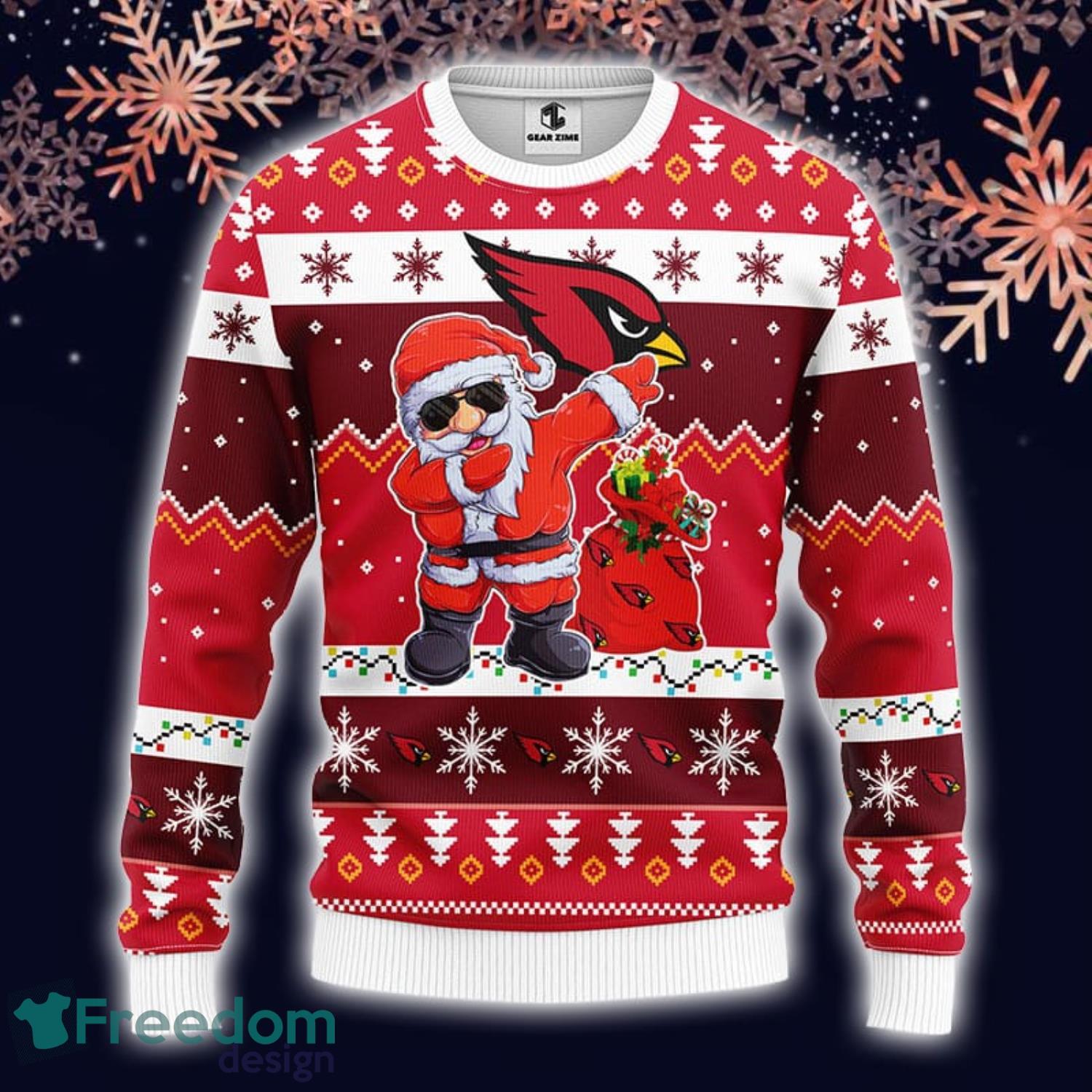 Arizona Cardinals Dab Santa Ugly Christmas Sweater For Fans