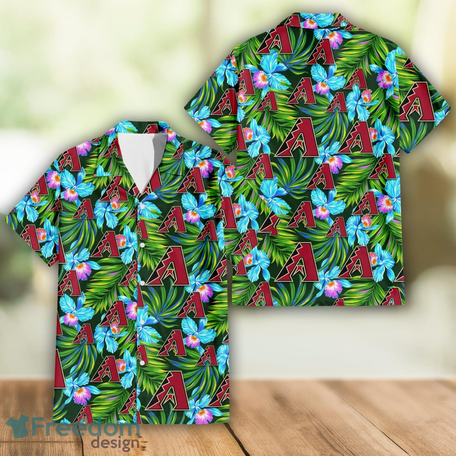 Arizona Diamondbacks Green Leaf Pattern Tropical Hawaiian Shirt For Men And  Women - Freedomdesign