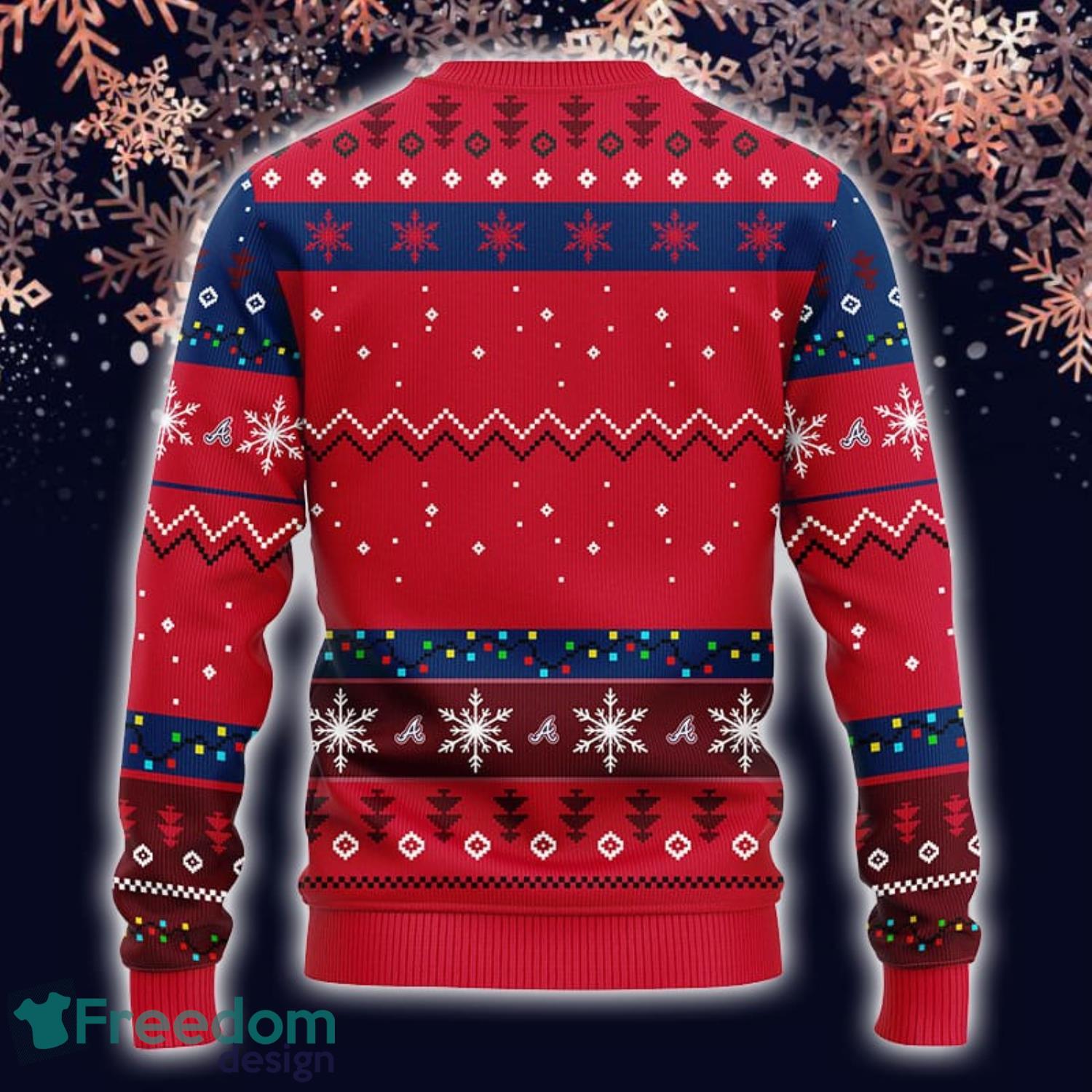 Merry Funny Atlanta Braves Gifts For Fan Merry Christmas Tree Ugly Xmas  Sweater - Freedomdesign