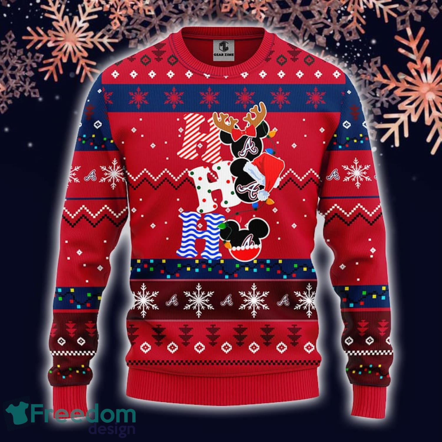 Christmas Gift Dallas Cowboys Mickey Cute 3D Ugly Christmas Sweater For Men  And Women