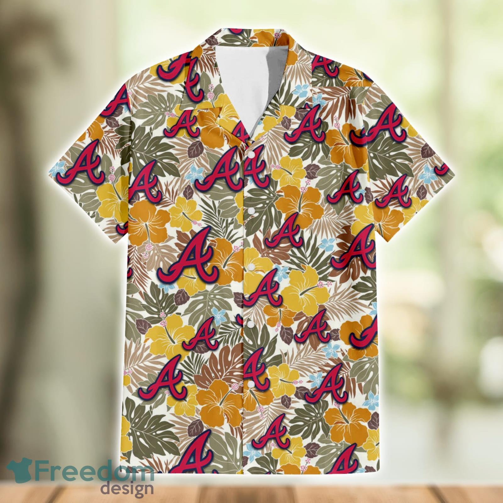 MLB Atlanta Braves Tropical Hibiscus Hawaiian Shirt For Sport Fans