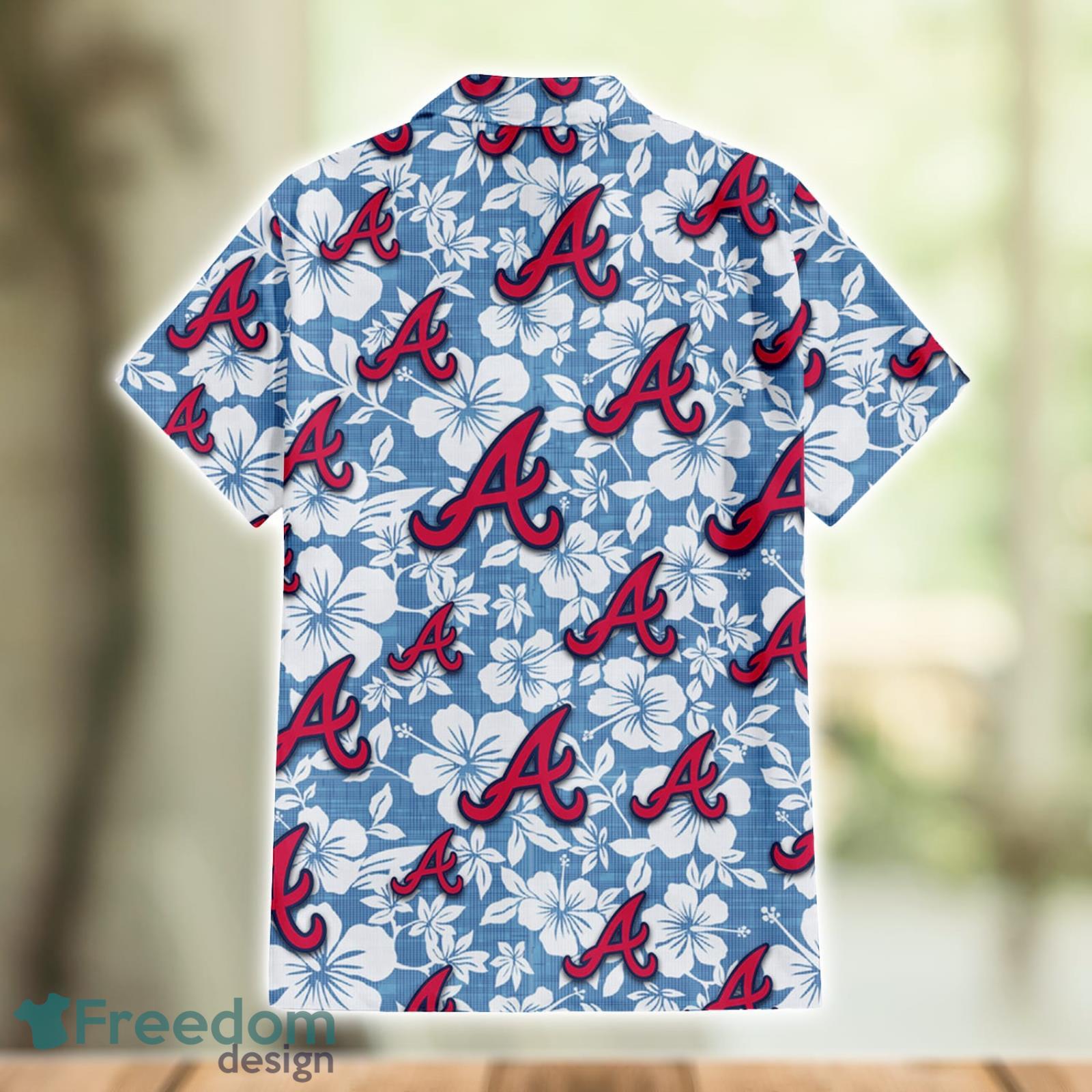 Atlanta Braves Team Lover Hibiscus Light Blue Aloha Hawaiian Shirt -  Freedomdesign