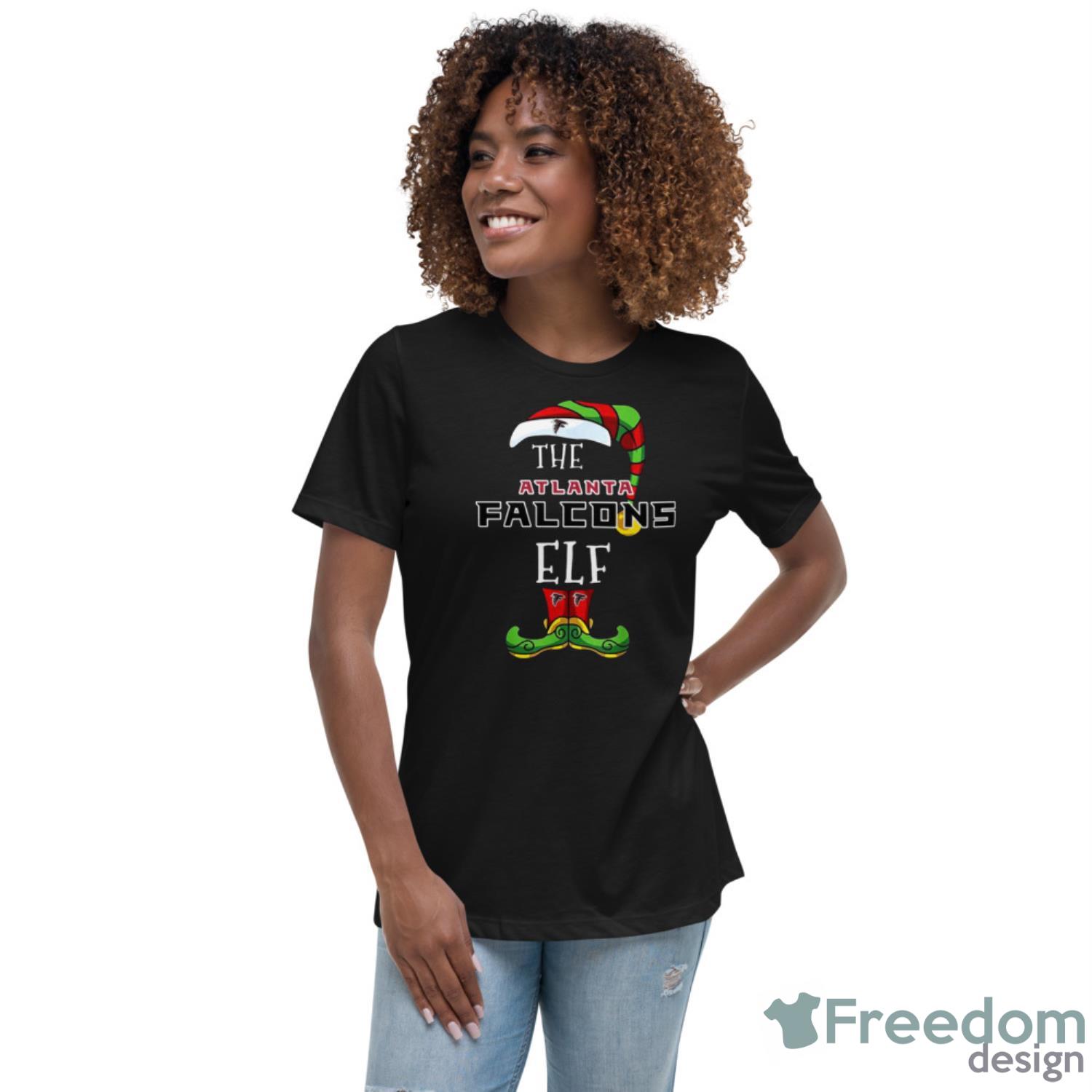 Atlanta Falcons Christmas ELF Funny NFL T Shirt - Freedomdesign