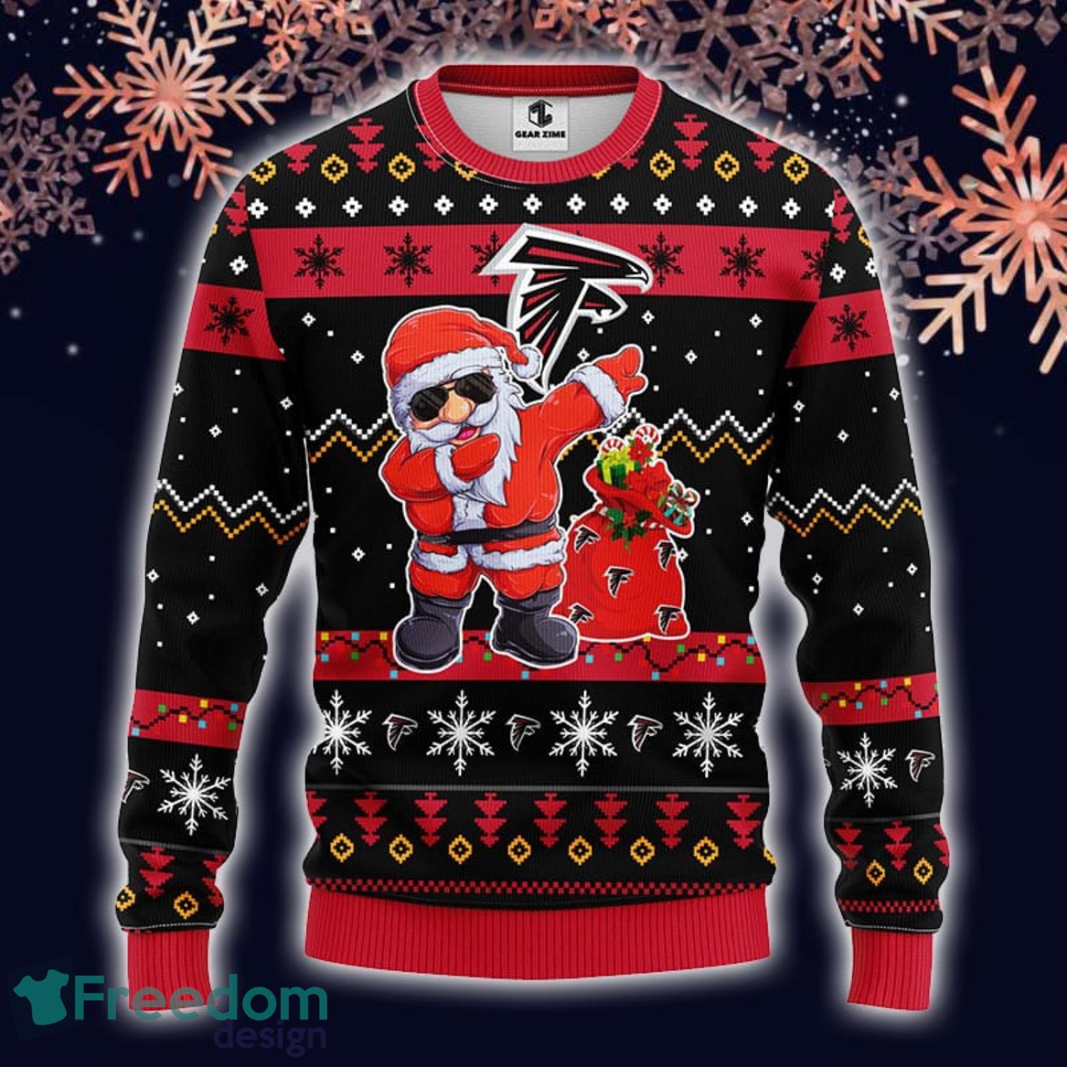 BEST CHOICE Atlanta Falcons Christmas Symbols Christmas Sweater