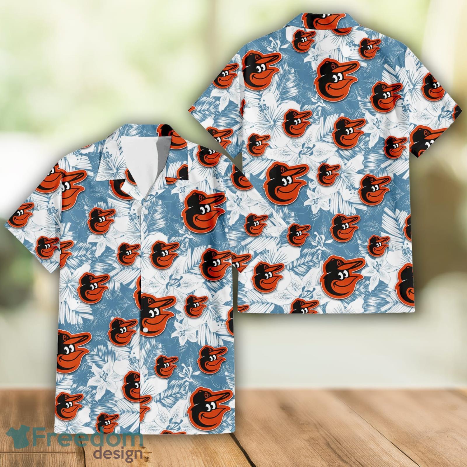 Baltimore Orioles Tropical Flower Pattern 3D All Over Print