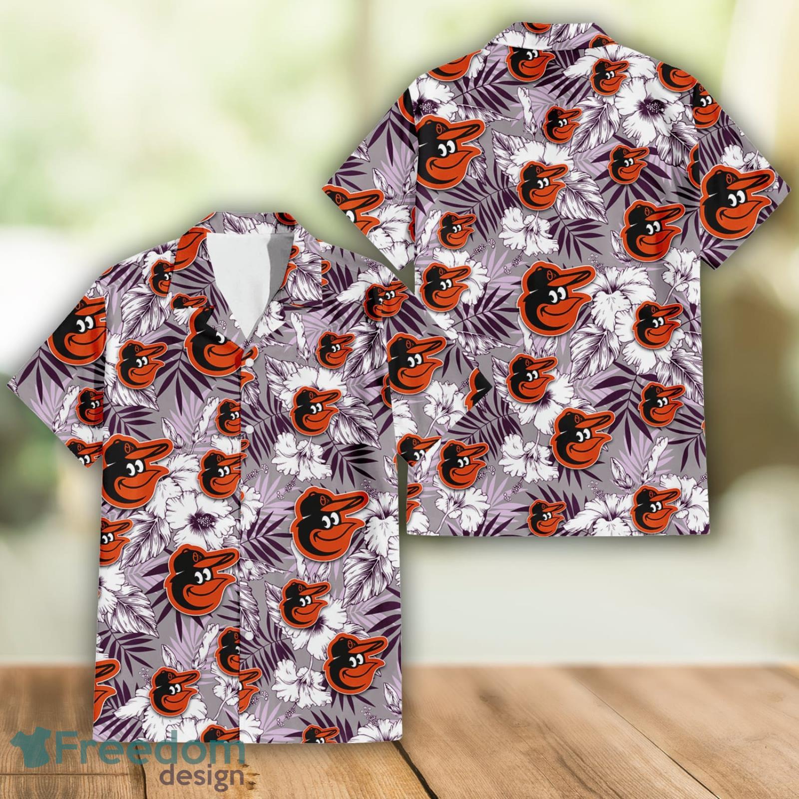 Baltimore Orioles Tropical Flower Pattern 3D All Over Print