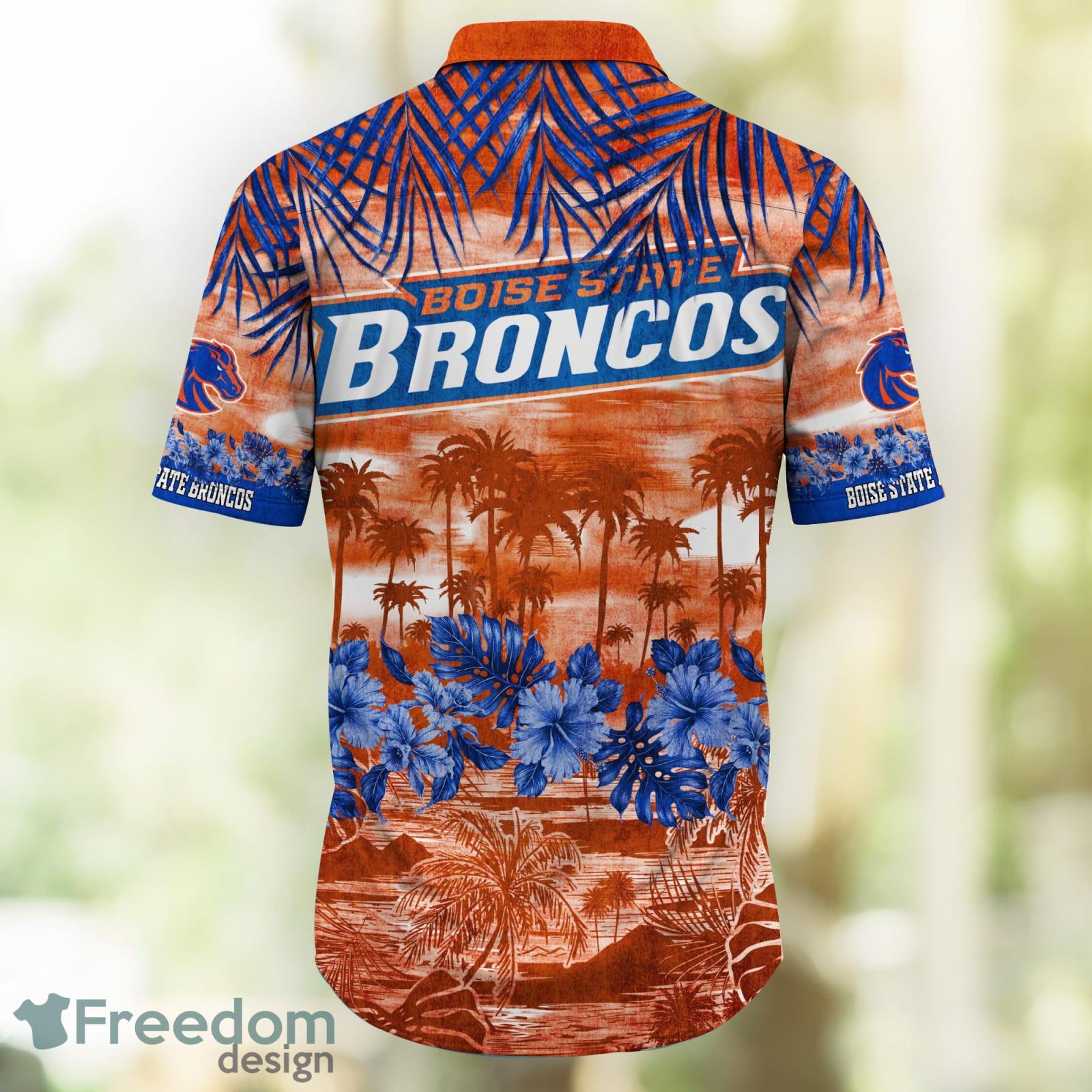 Boise State Broncos NCAA Flower Cheap Hawaiian Shirt 3D Shirt