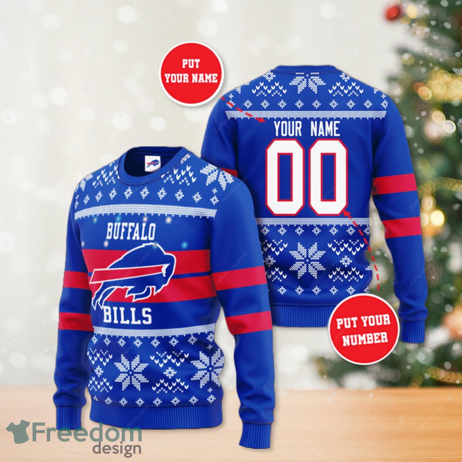 buffalo bills holiday sweater
