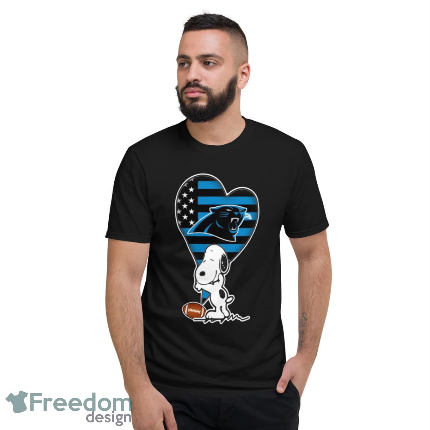 Carolina Panthers Snoopy Tshirt A Happy Christmas NFL Tee Shirts