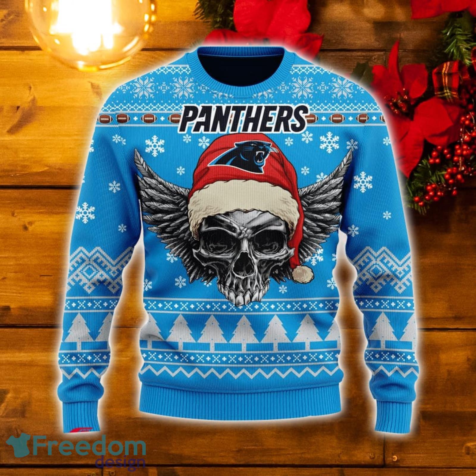 Atlanta Falcons NFL Golden Skull Santa Hat And Logo Christmas Ugly Sweater  For Men And Women - Freedomdesign