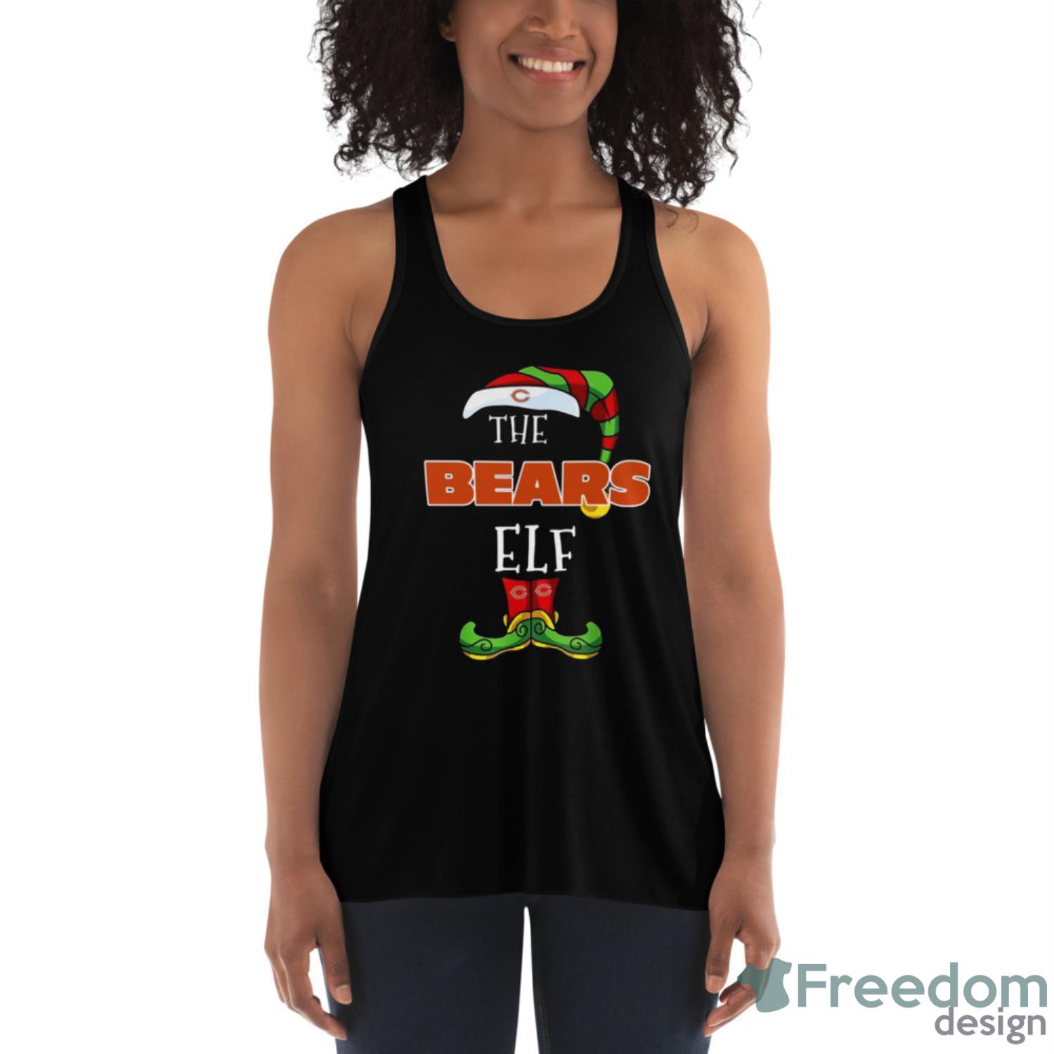 Chicago Bears Christmas ELF Funny NFL T Shirt - Freedomdesign