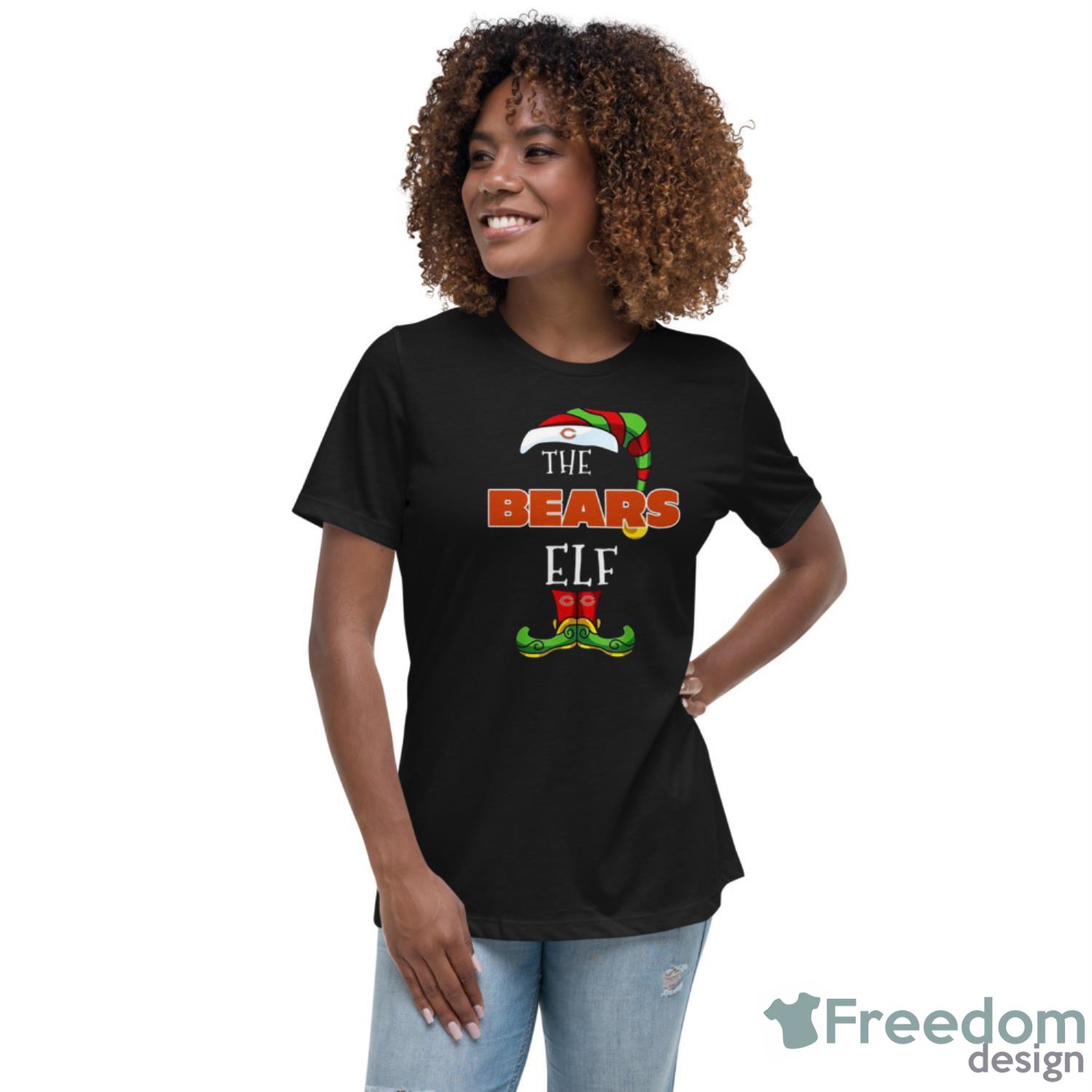 Chicago Bears Christmas ELF Funny NFL T Shirt - Freedomdesign