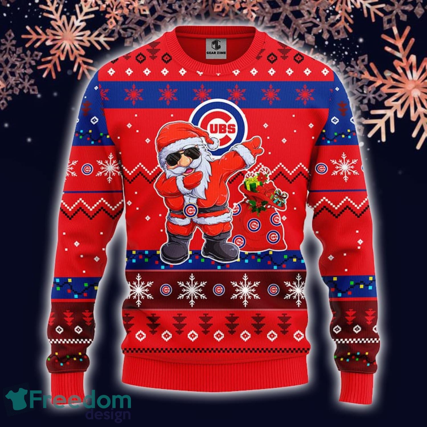 Chicago Cubs Reindeer Ugly Sweater Fans Christmas Gift Sweatshirt