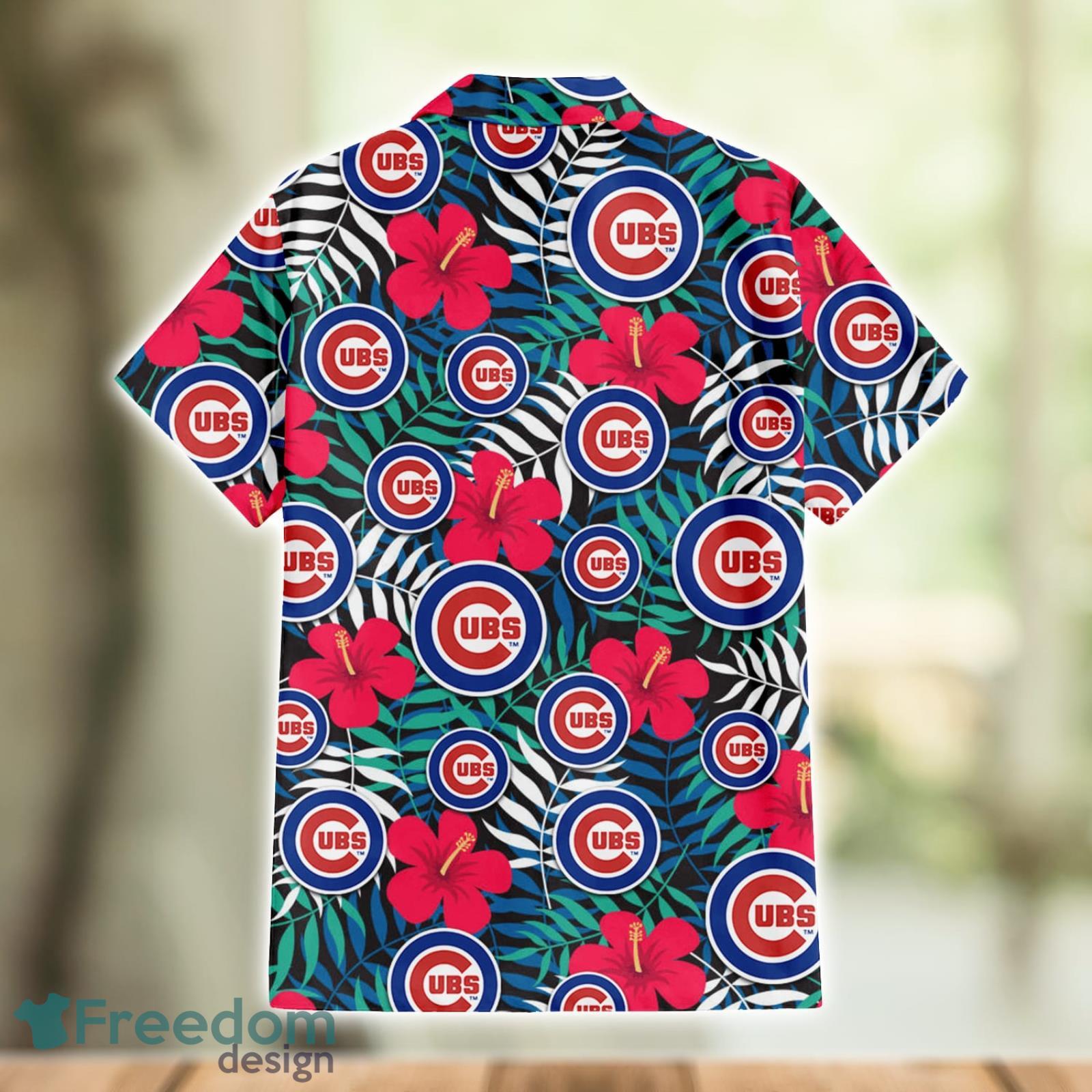 Chicago Cubs Green Leaf Pattern Tropical Hawaiian Shirt For Men And Women -  Freedomdesign