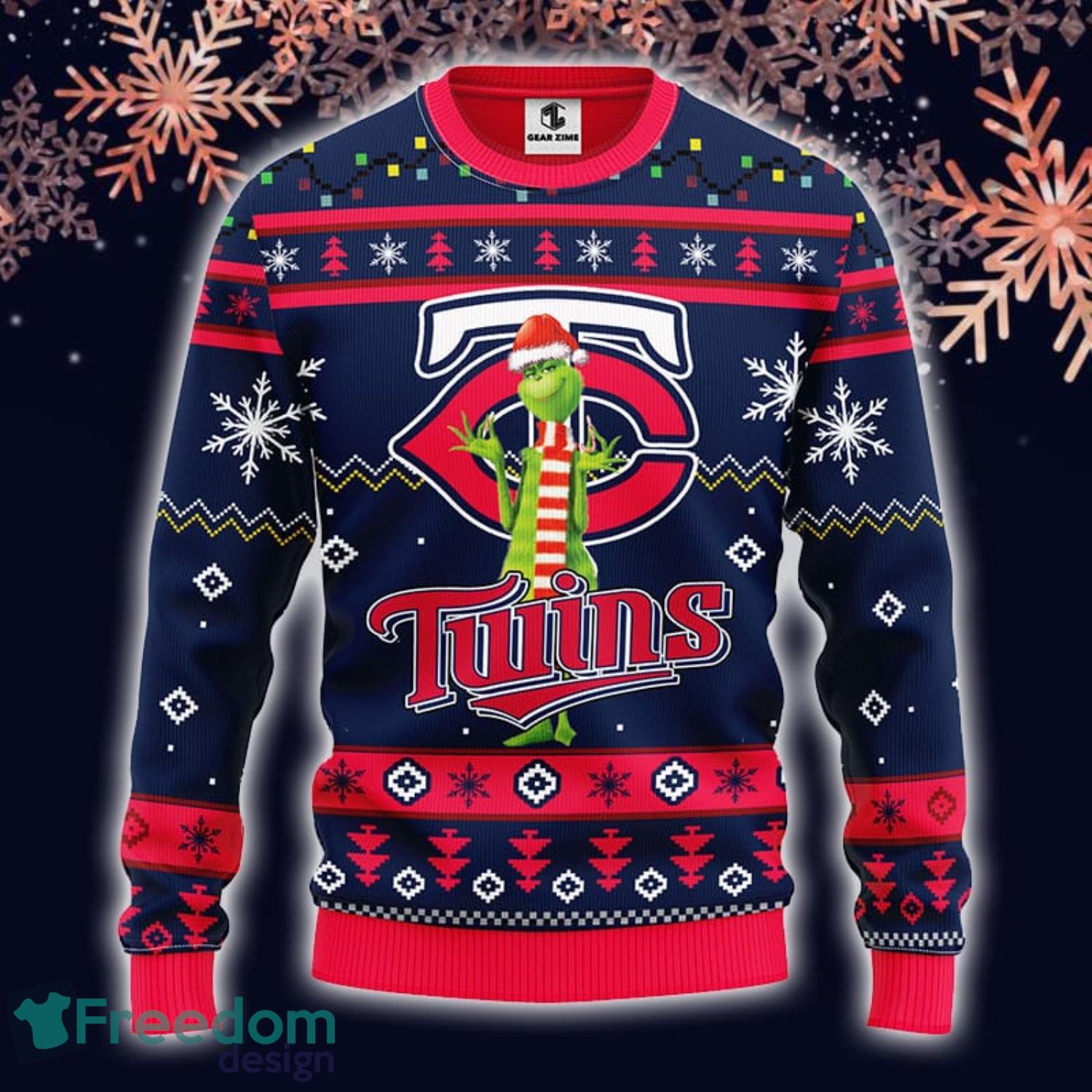 Christmas Gift MLB Minnesota Twins Logo With Funny Grinch Men And Women  Ugly Christmas Sweater For Fans - Freedomdesign