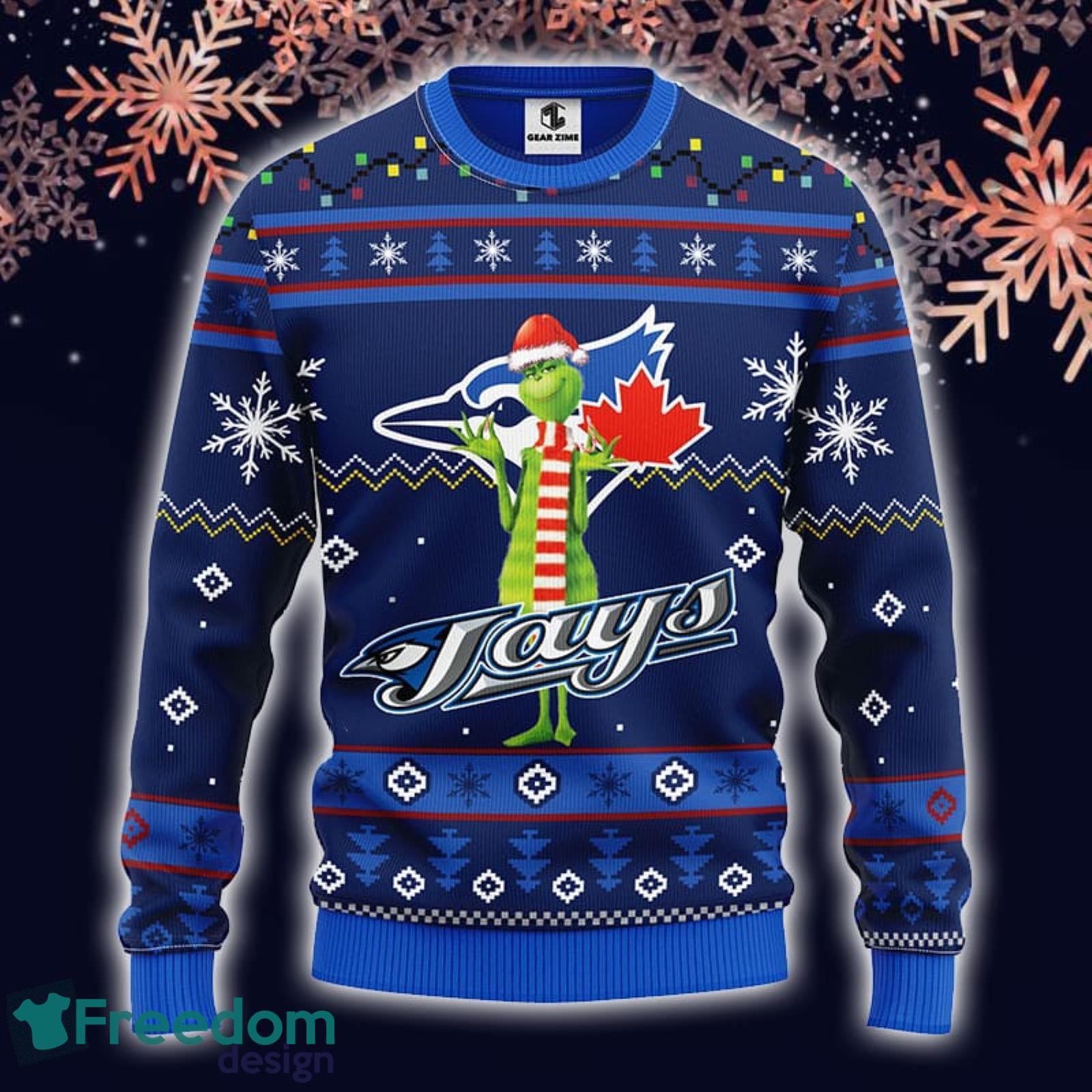 Christmas Gift NHL Toronto Maple Leafs Logo With Funny Grinch Men And Women  Ugly Christmas Sweater For Fans - Limotees