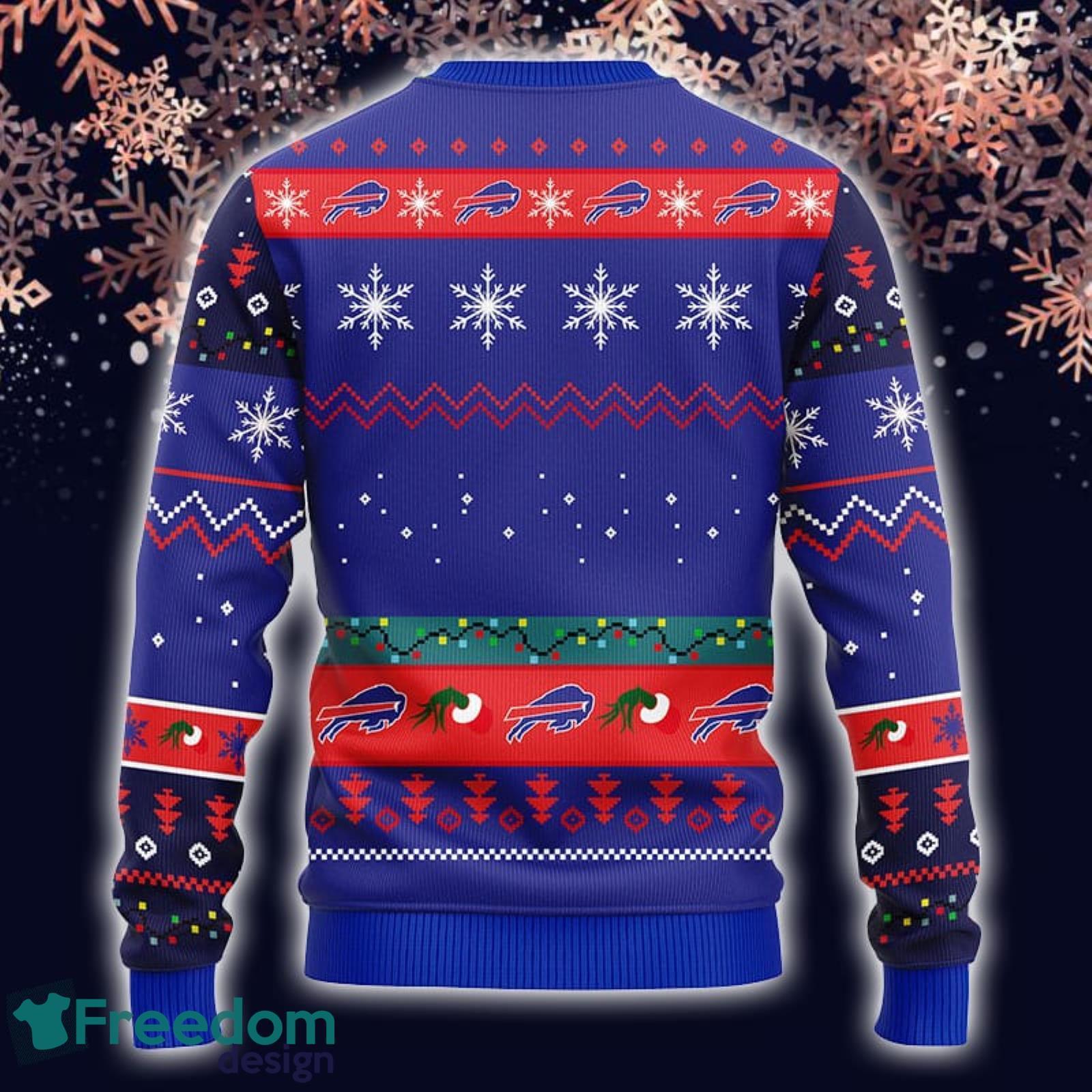 NFL Fans Buffalo Bills 12 Grinch Xmas Day Logo Ugly Christmas Sweater For  Men And Women - Freedomdesign