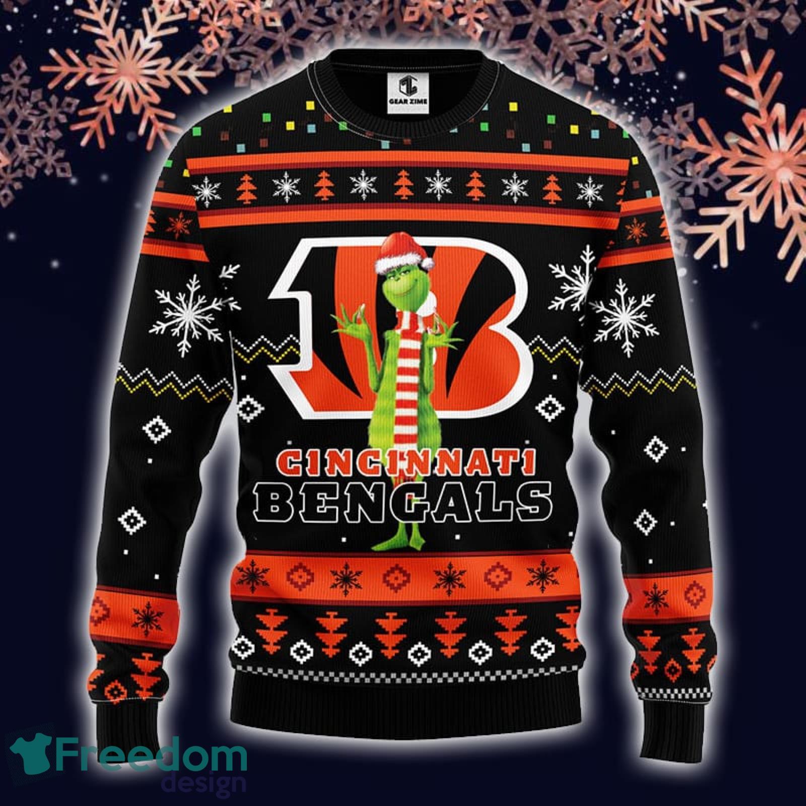 NFL Ugly Sweater Cincinnati Bengals Jumper Christmas Big Logo 2