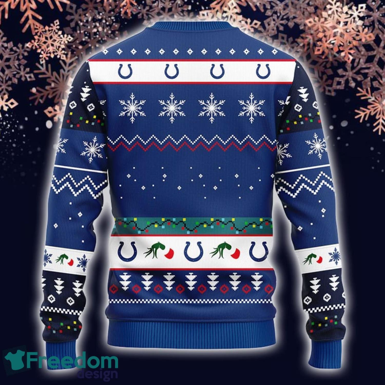 Indianapolis Colts NFL Team HoHoHo Mickey Funny Christmas Gift Ugly  Christmas Sweater