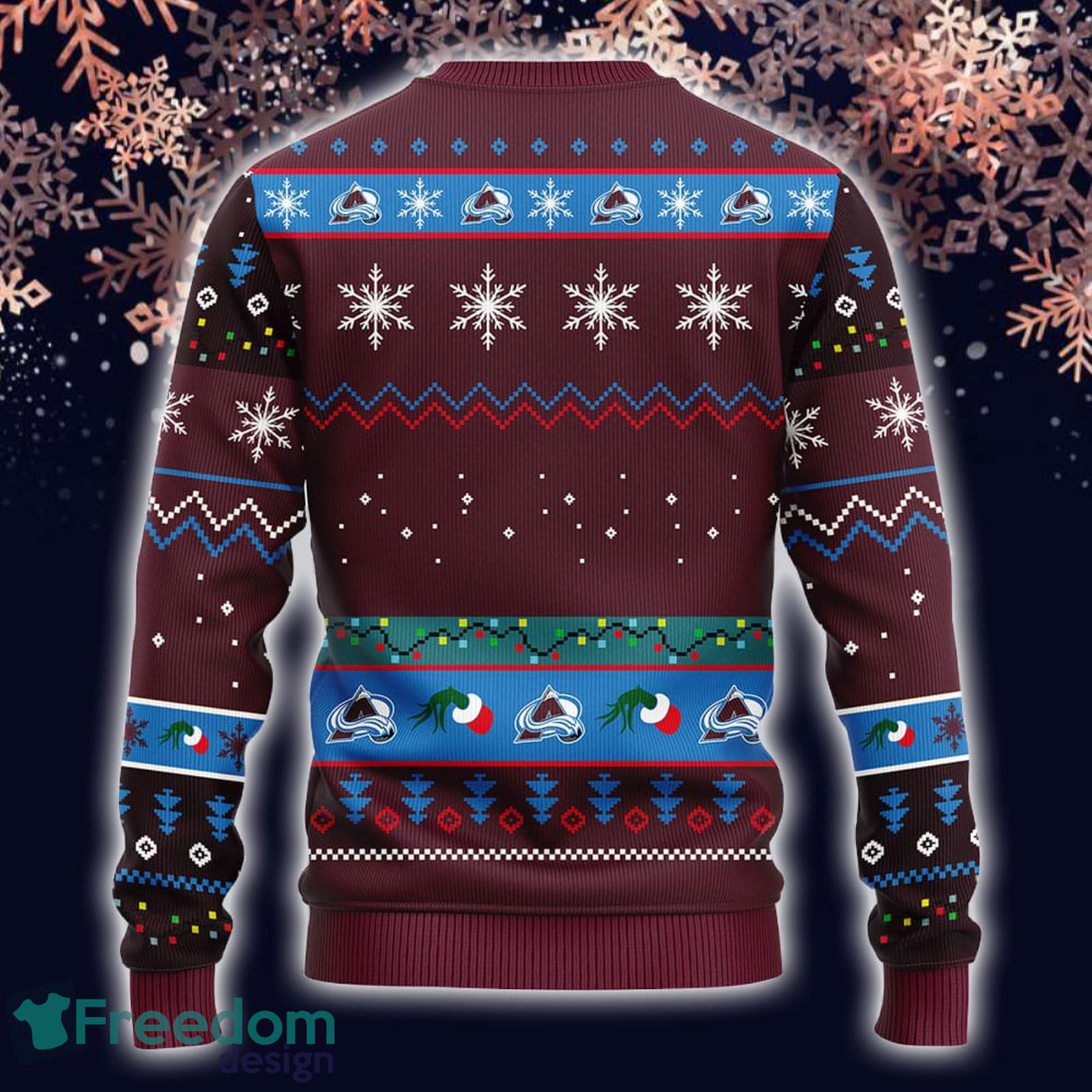 Christmas Gift NHL Colorado Avalanche Logo With Funny Grinch Men And Women  Ugly Christmas Sweater For Fans - Freedomdesign