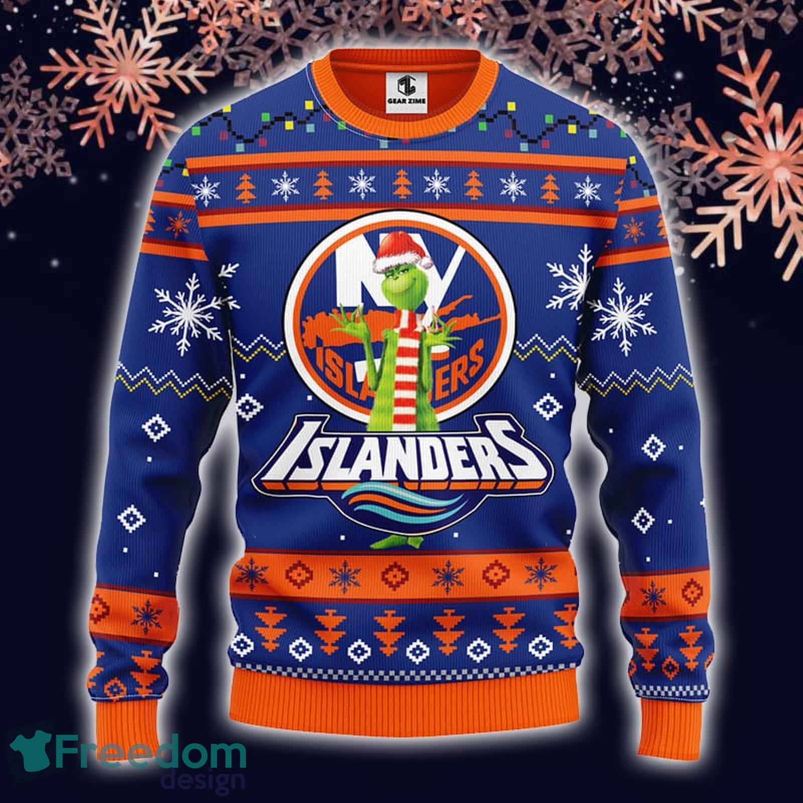 New York Islanders NHL Christmas Grinch I Hate People But I Love My  Favorite Hockey Team Shirt