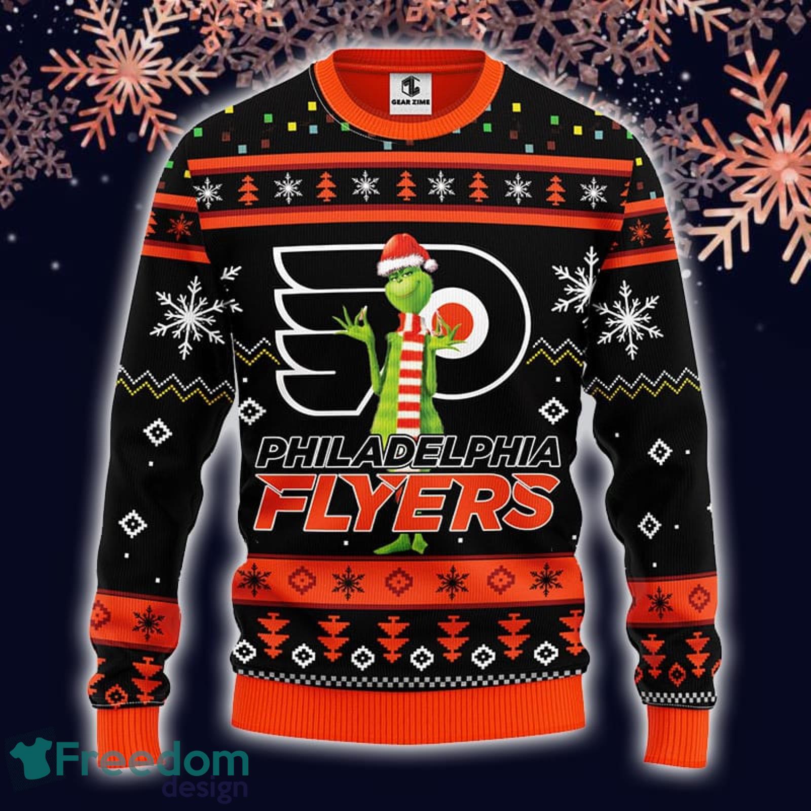 Philadelphia Flyers Youth Allover Print Long Sleeve T-Shirt and