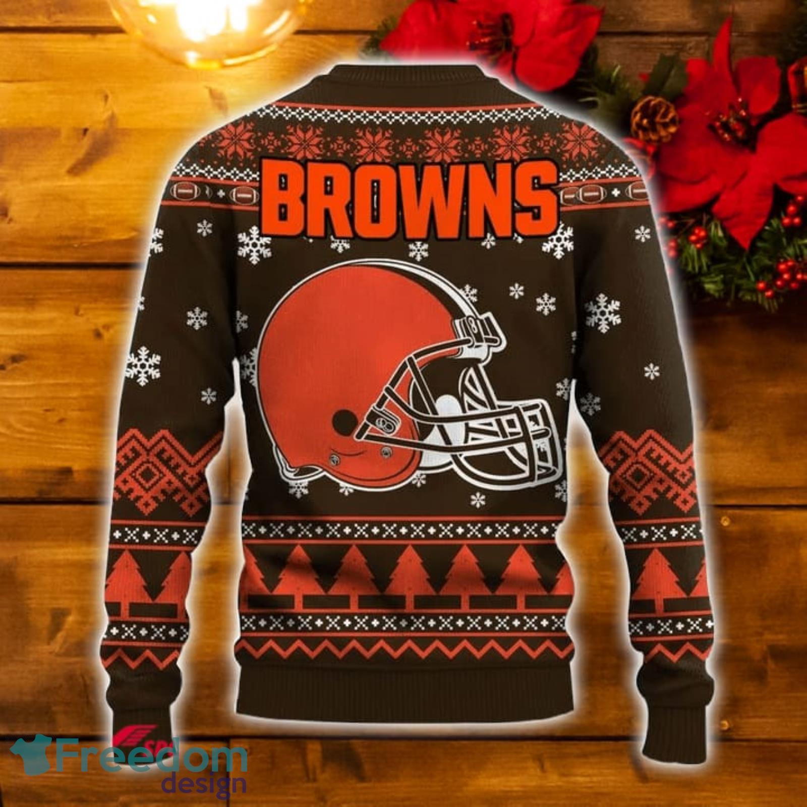 Cleveland Browns Ugly Christmas Sweater For Fans - Limotees