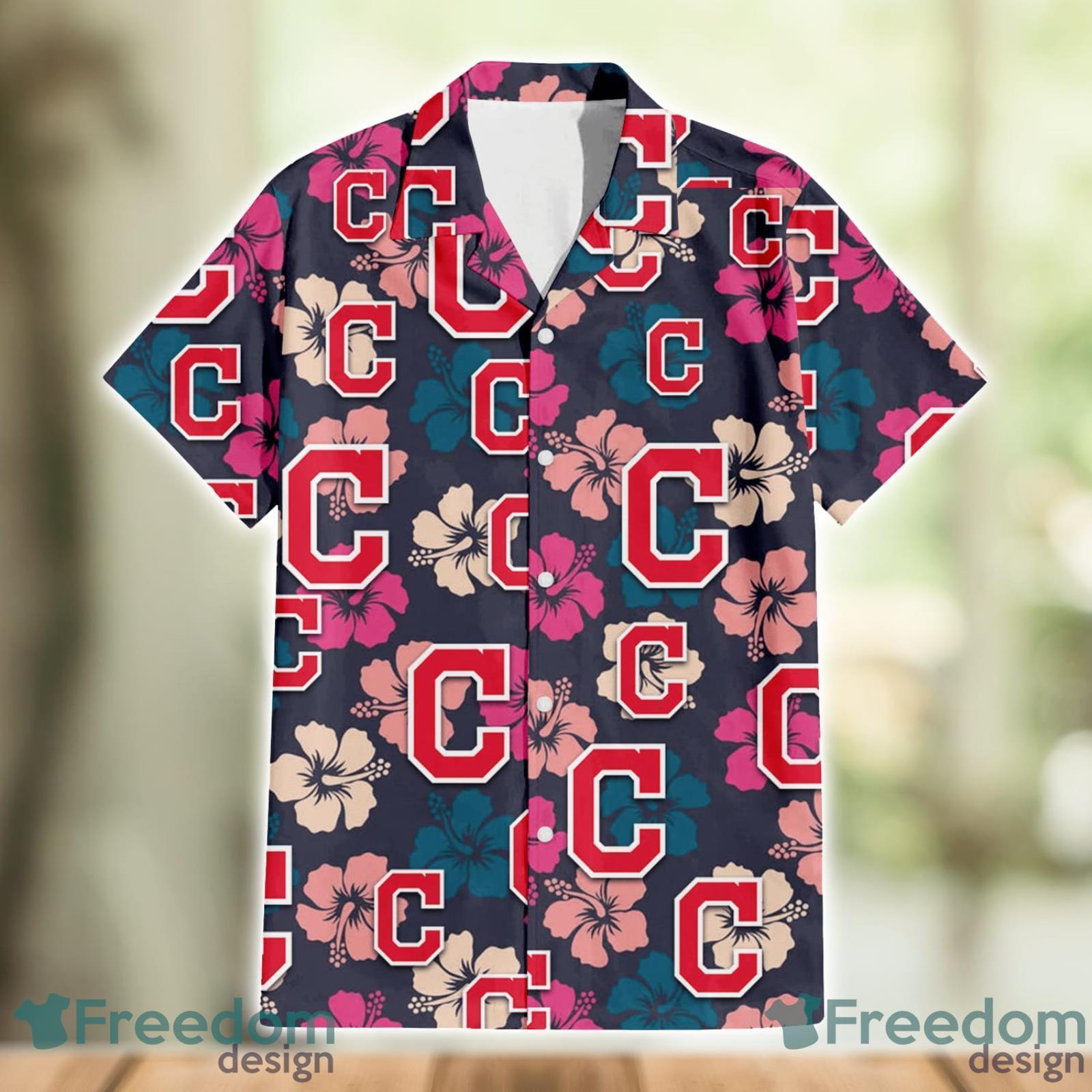 Cleveland Indians Pink Hibiscus Tropical Men And Womwn Summer Gift Hawaiian  Shirt - Freedomdesign