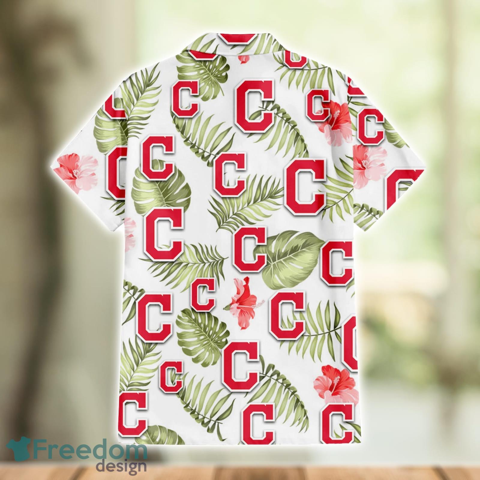 Cleveland Indians Green Leaf Pattern Tropical Hawaiian Shirt For Men And  Women - Freedomdesign