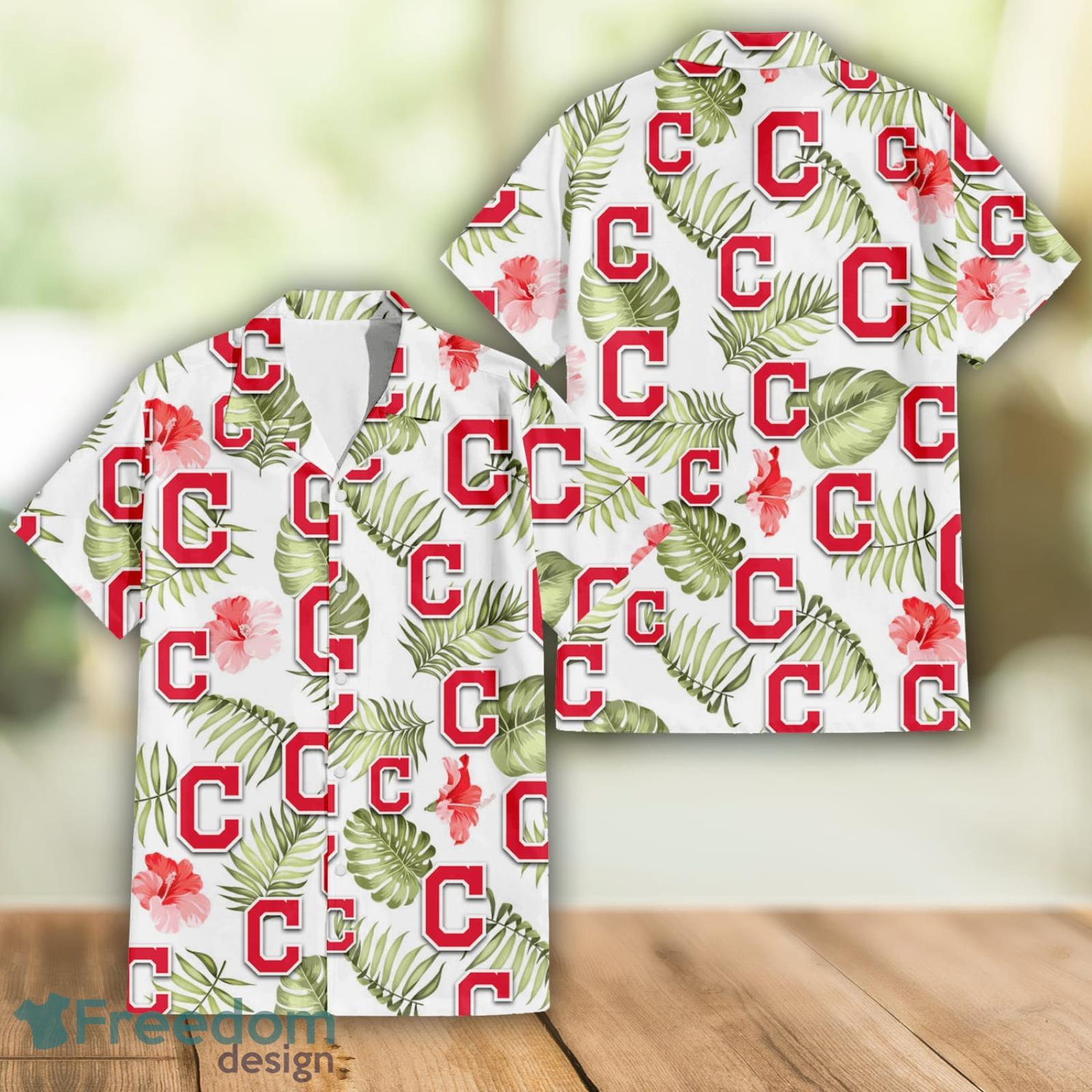 Cleveland Indians Pink Hibiscus Tropical Men And Womwn Summer Gift Hawaiian  Shirt - Freedomdesign