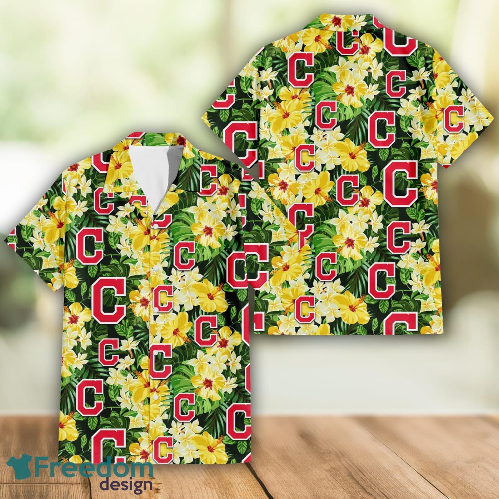 Cleveland Indians Pink Hibiscus Tropical Men And Womwn Summer Gift Hawaiian  Shirt - Freedomdesign