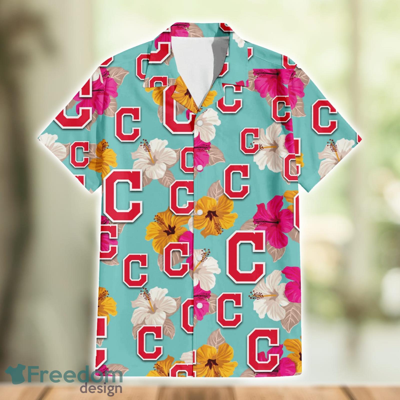 Chicago Cubs Pink Yellow White Hibiscus Pattern Tropical Hawaiian Shirt -  Freedomdesign